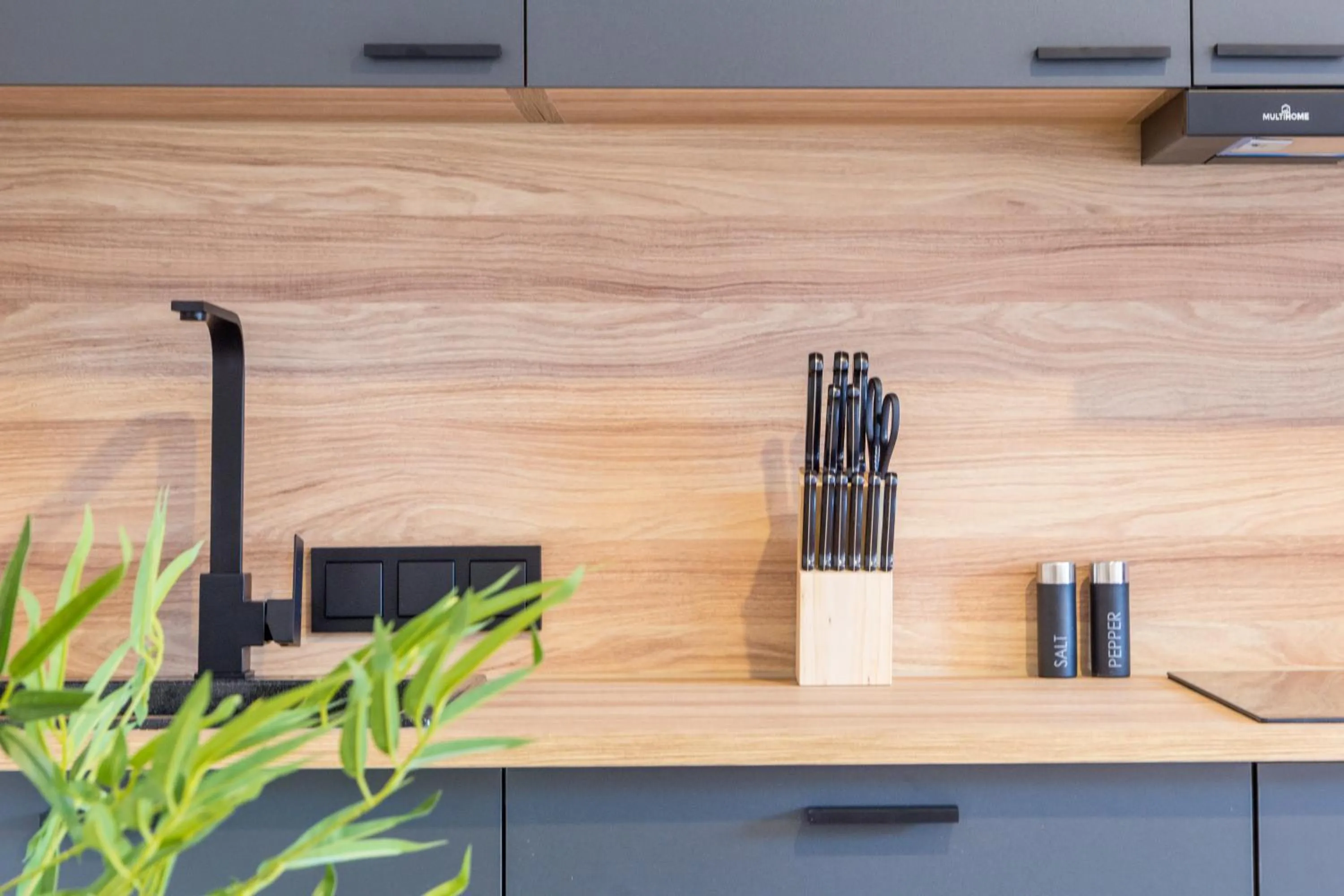 Kitchen or kitchenette in living TIMELESS - Adler Apartments Sasbachwalden