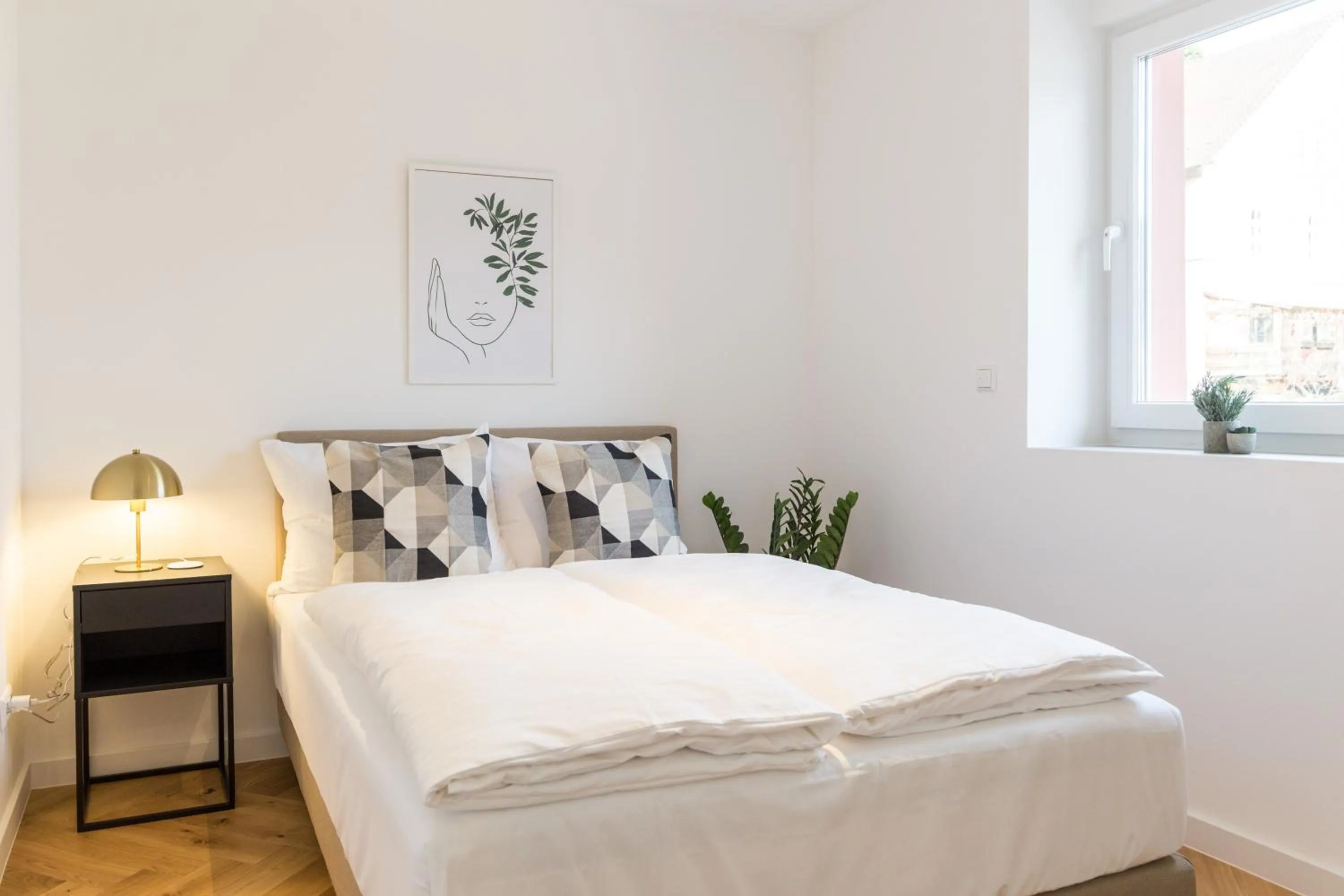 Bed in living TIMELESS - Adler Apartments Sasbachwalden