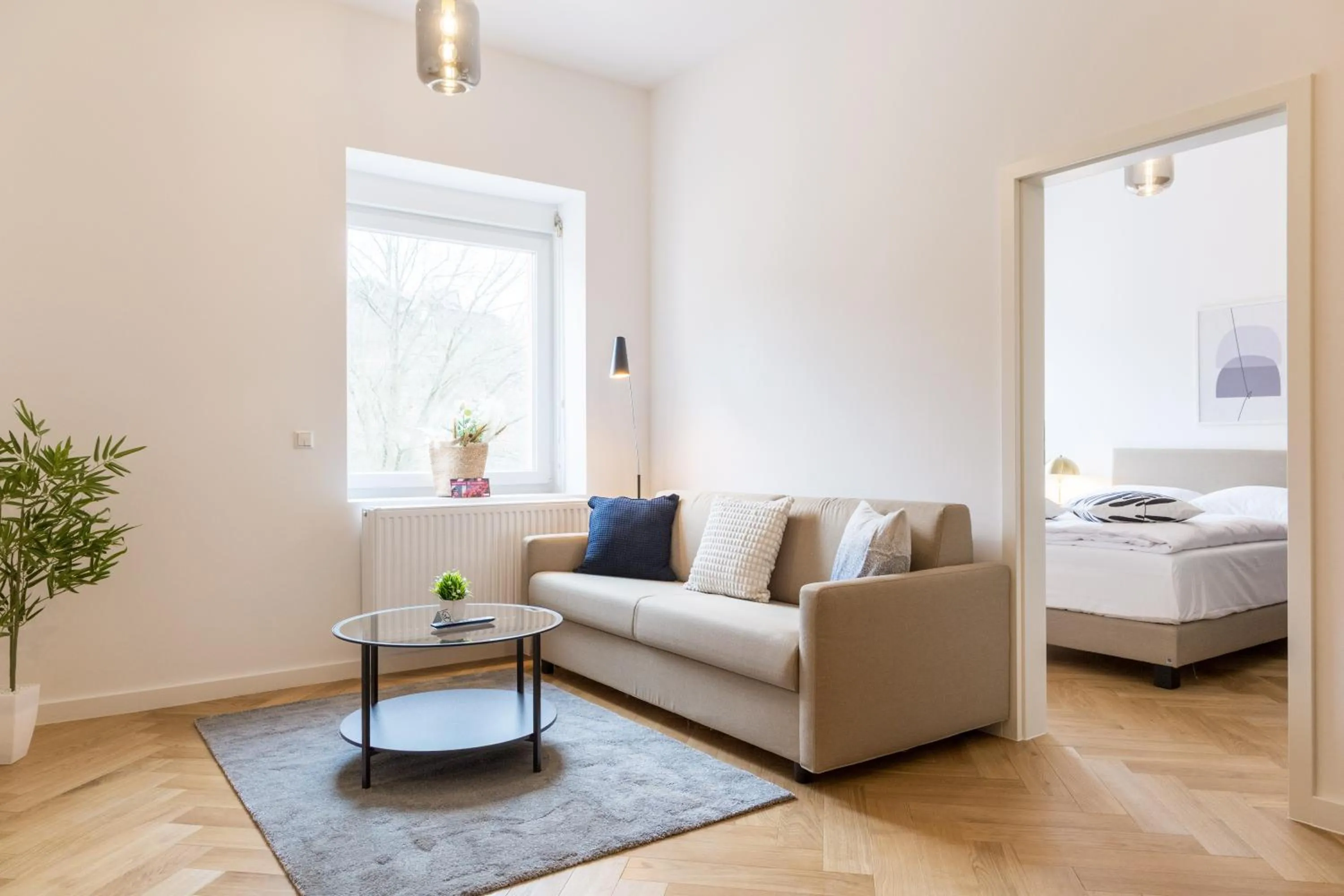 Bed in living TIMELESS - Adler Apartments Sasbachwalden