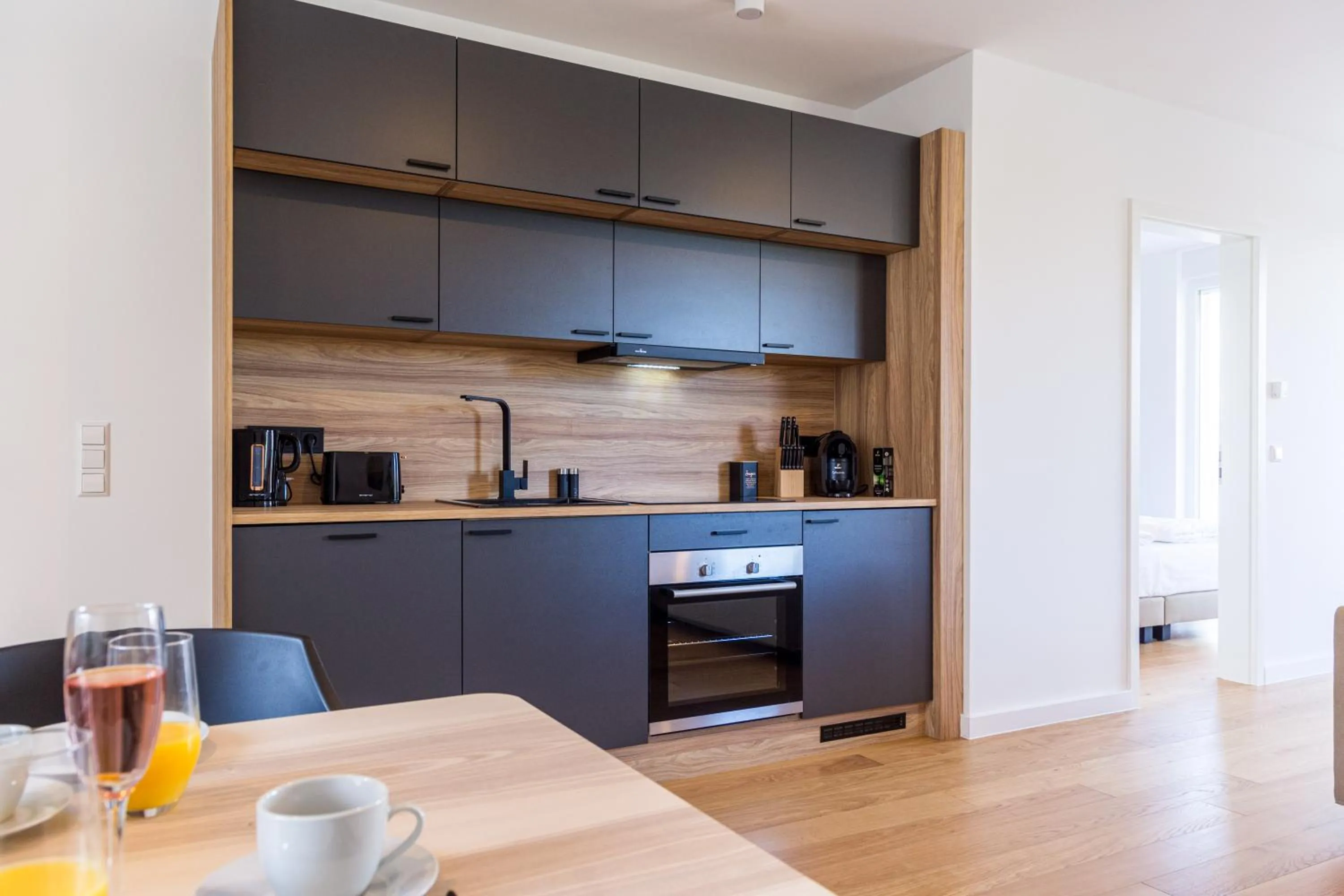 Coffee/tea facilities in living TIMELESS - Adler Apartments Sasbachwalden