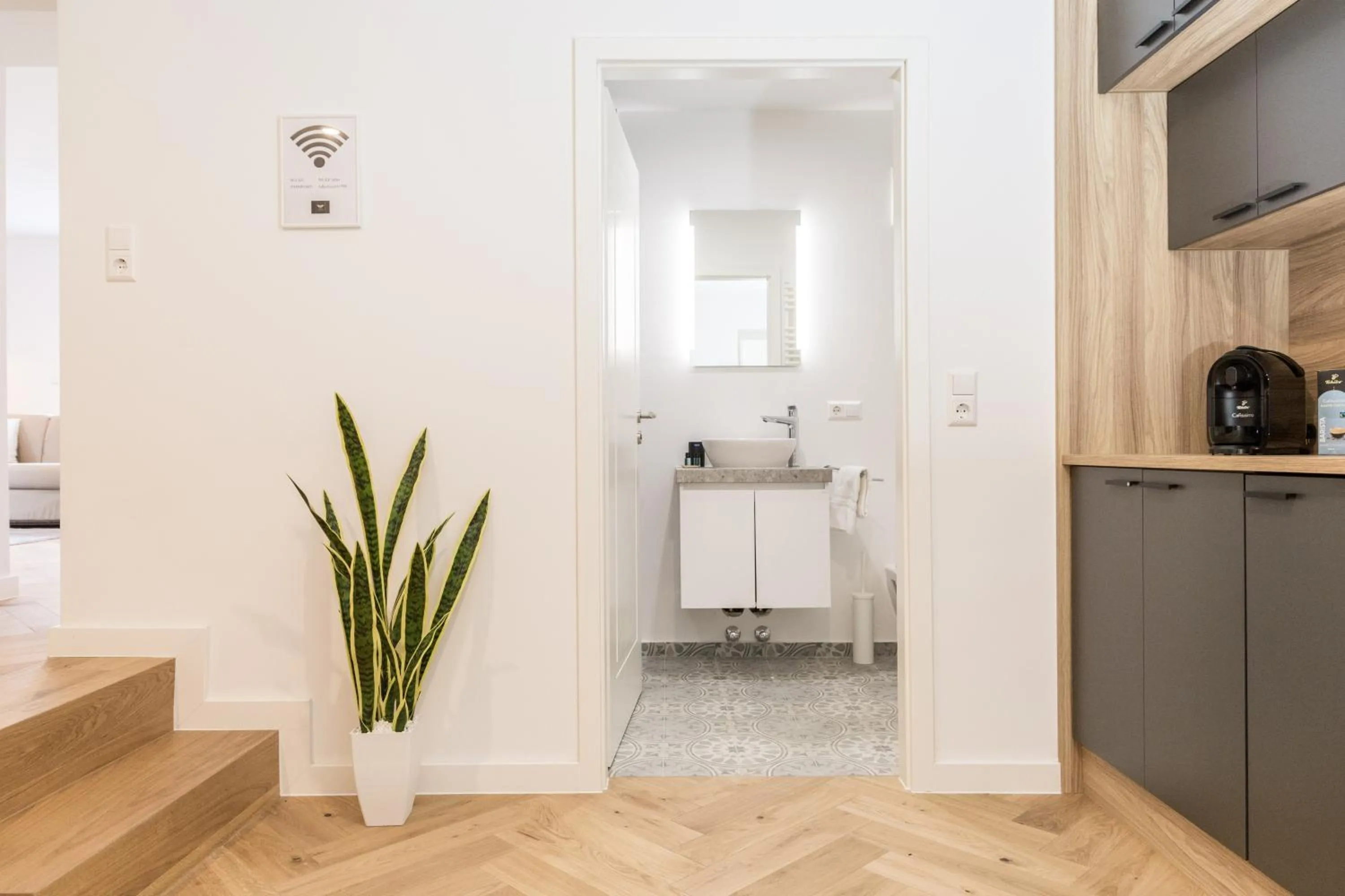 Bathroom in living TIMELESS - Adler Apartments Sasbachwalden