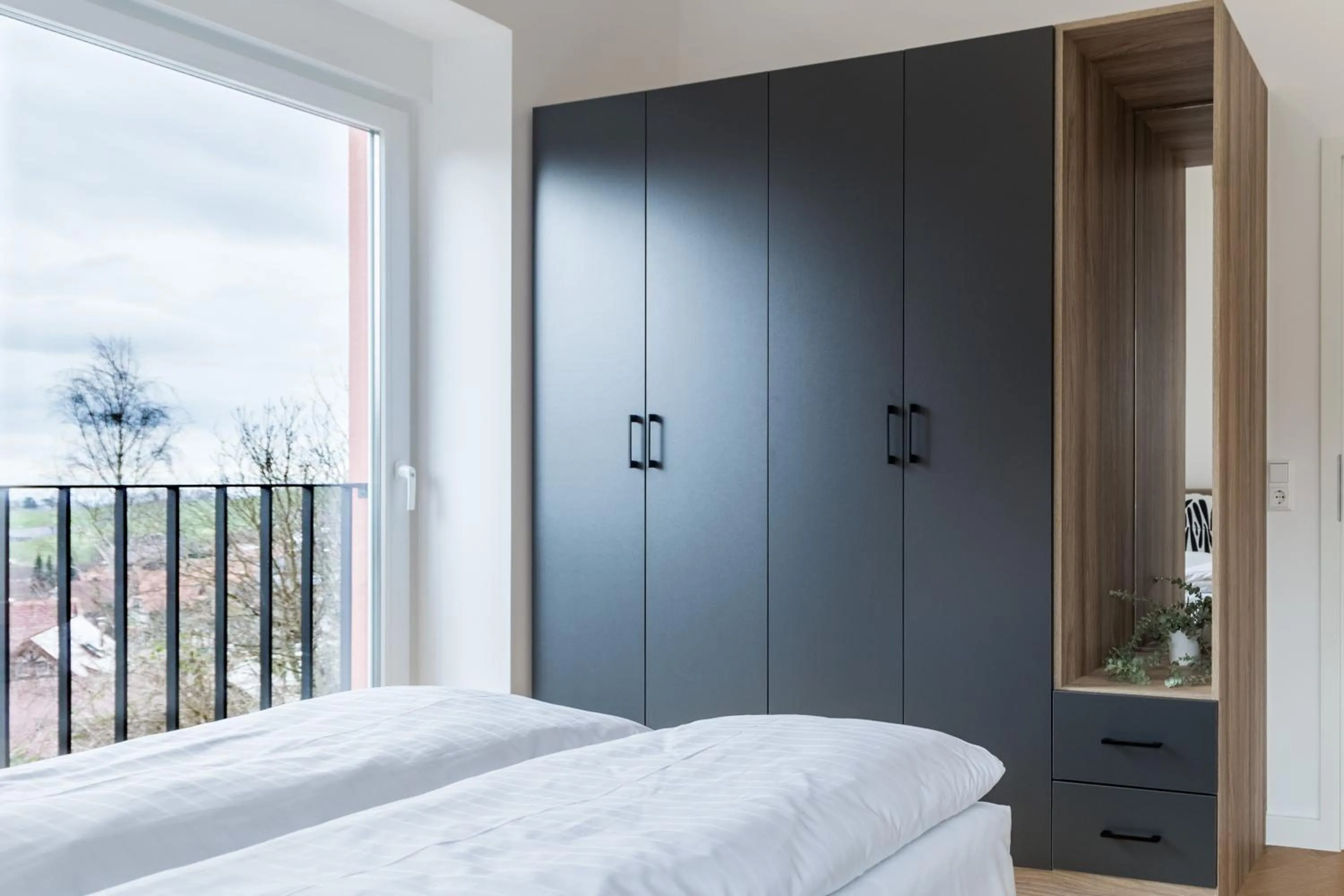 Bed in living TIMELESS - Adler Apartments Sasbachwalden