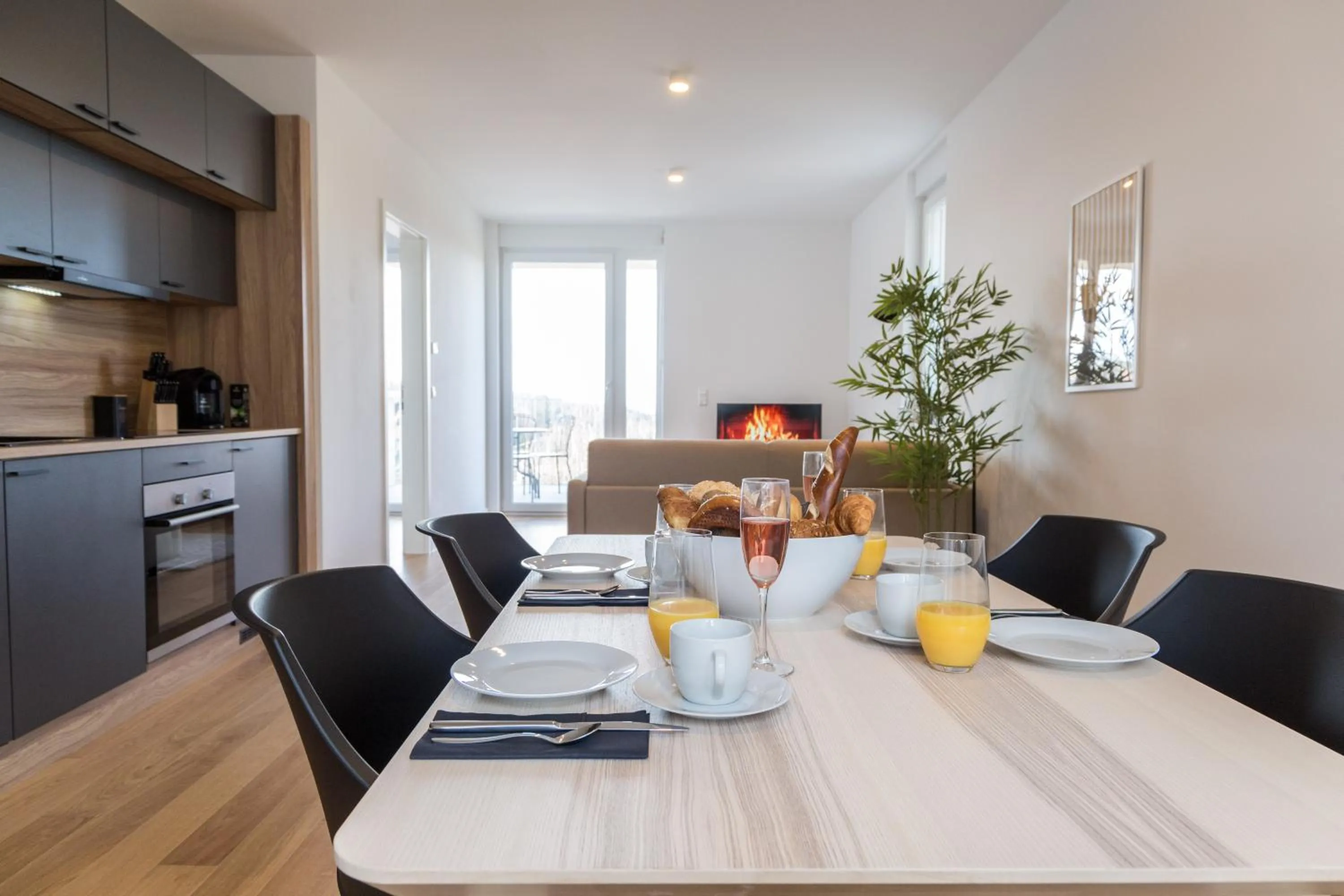 Coffee/tea facilities in living TIMELESS - Adler Apartments Sasbachwalden