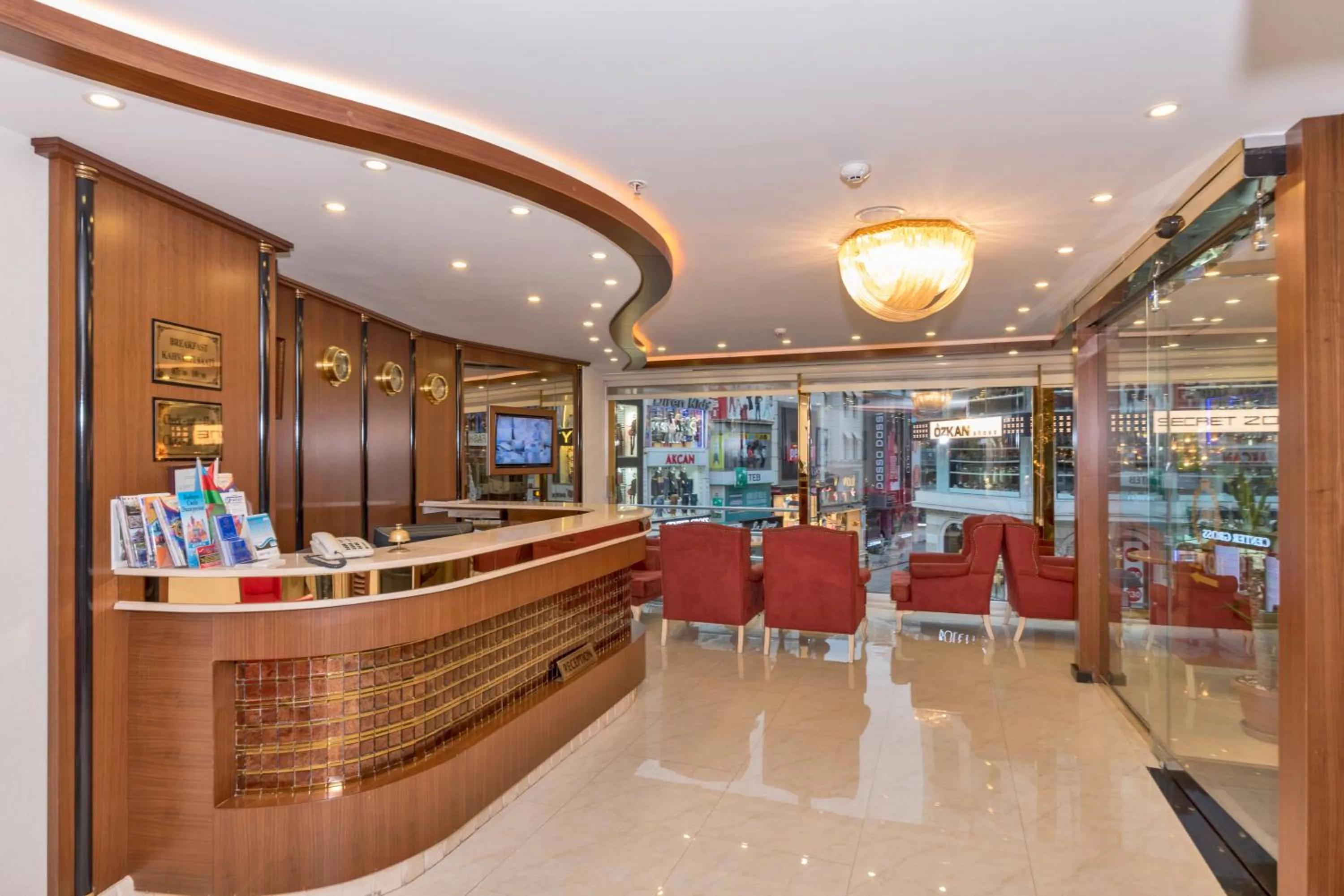 Lobby or reception in Marcello Hotel