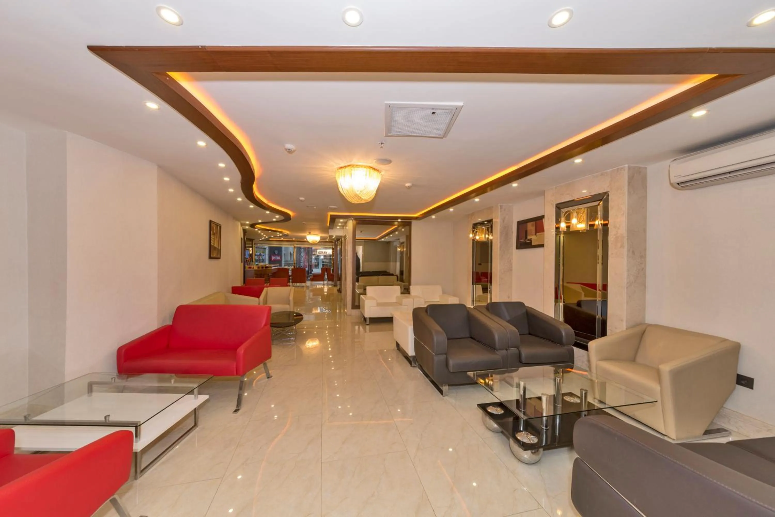 Lobby or reception in Marcello Hotel