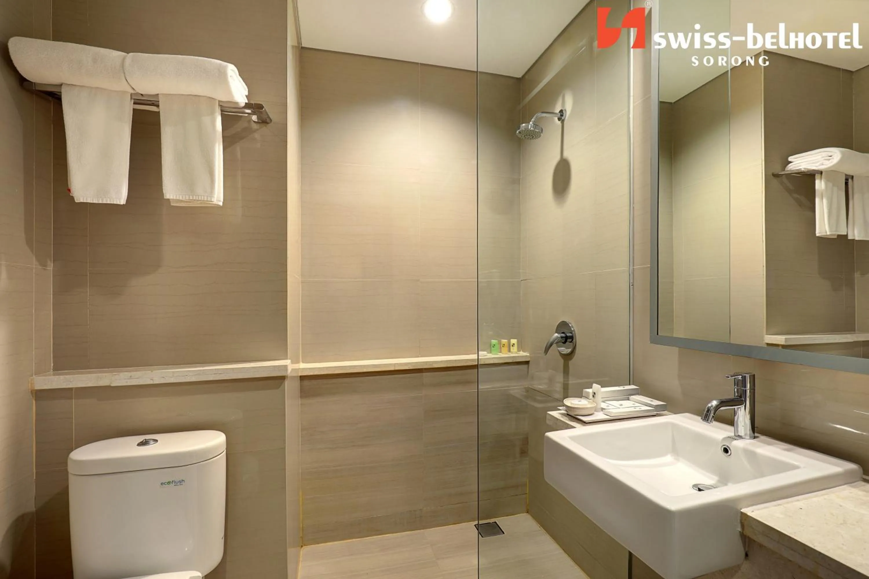 Shower in Swiss-Belhotel Sorong