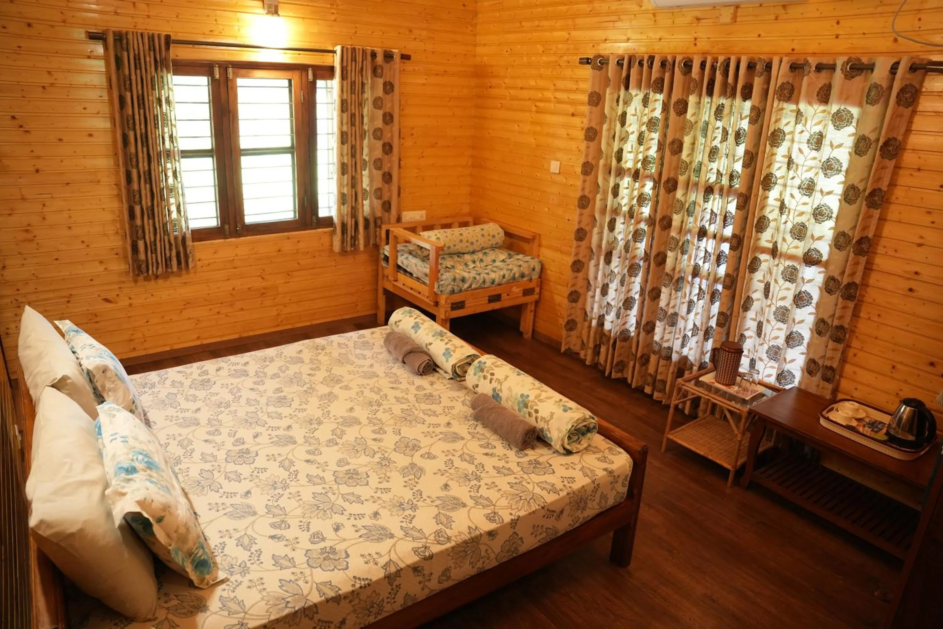 Photo of the whole room, Bed in labdhi Resorts Masinagudi- Stag Groups not allowed