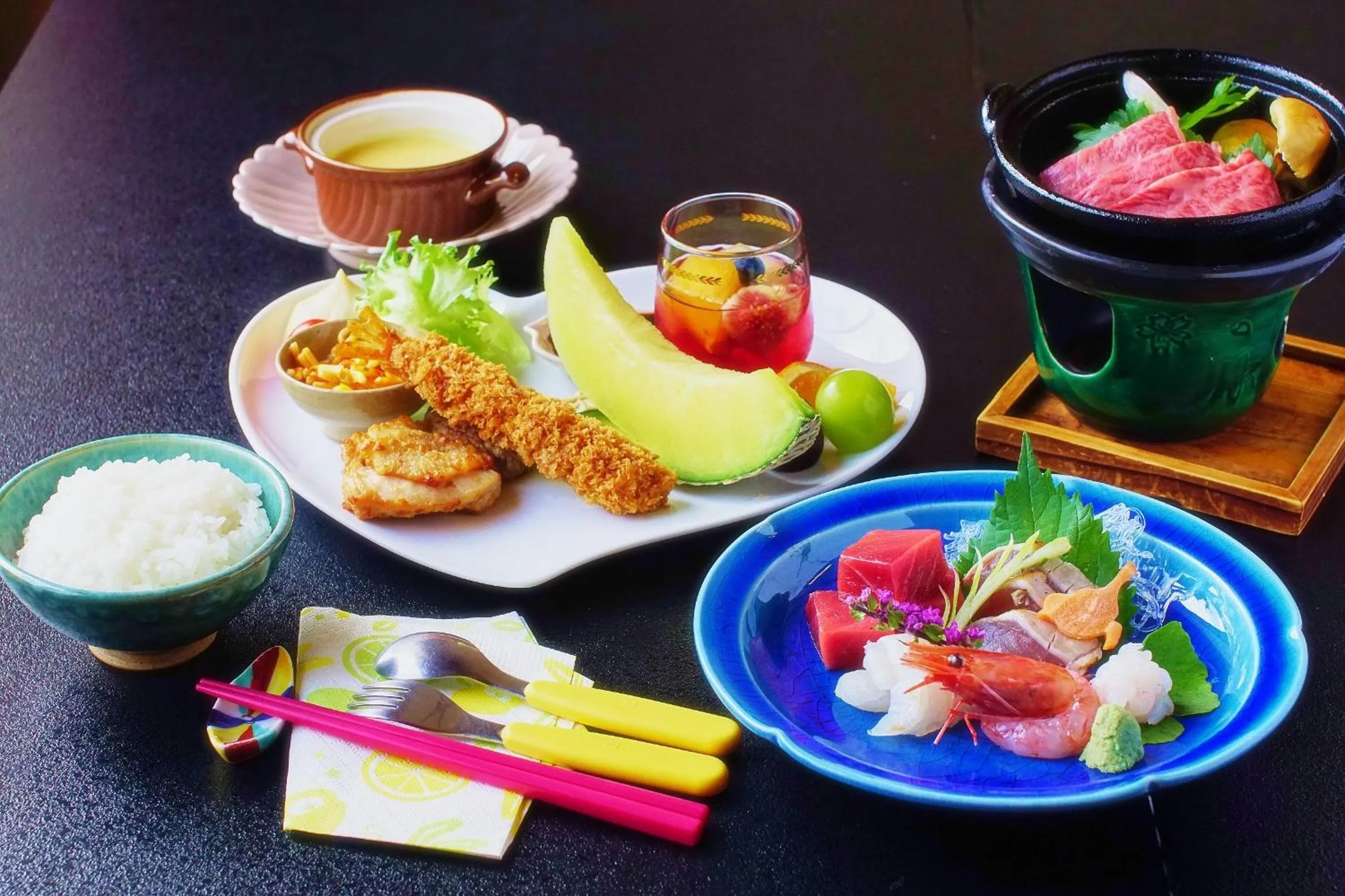 Food and drinks in Sanrakuen