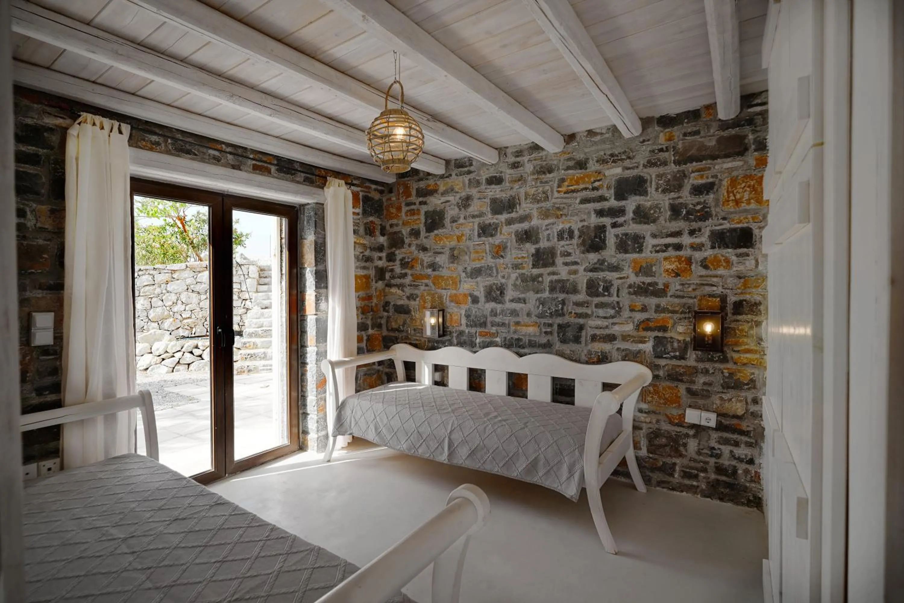 Living room, Bed in Palazzo Greco Villas