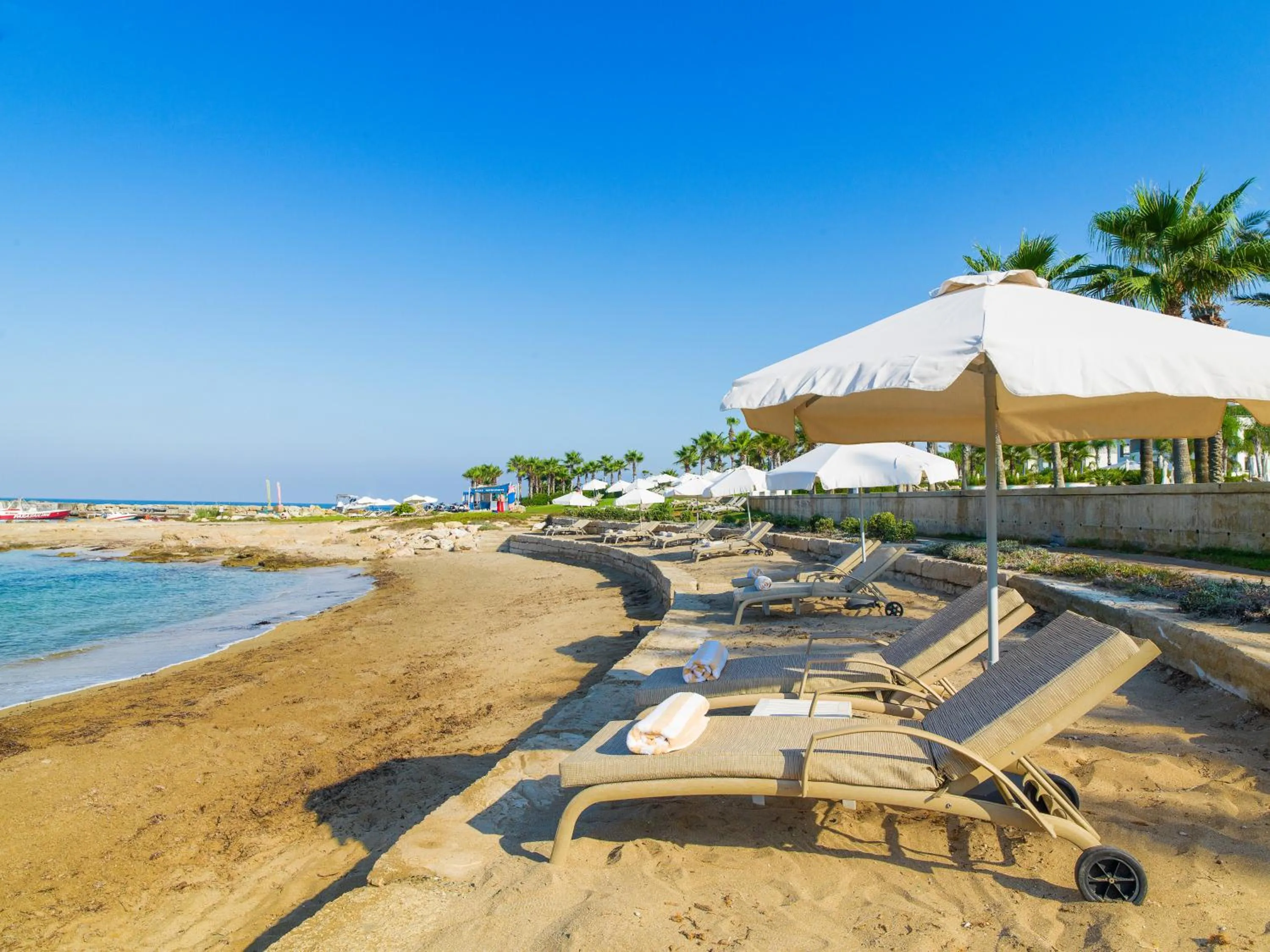 Beach in Olympic Lagoon Resort Paphos