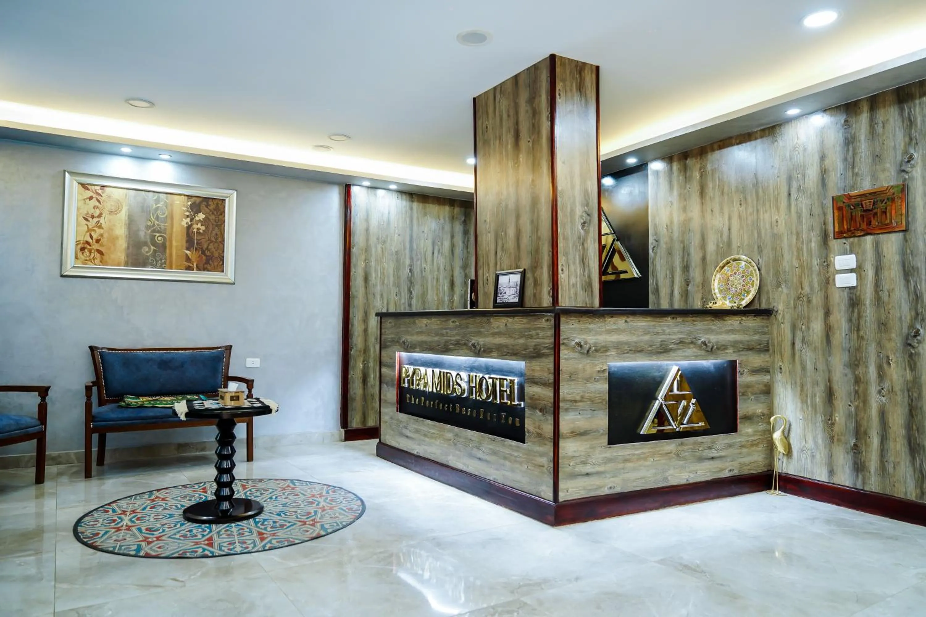 Lobby or reception in Pyramids Hotel