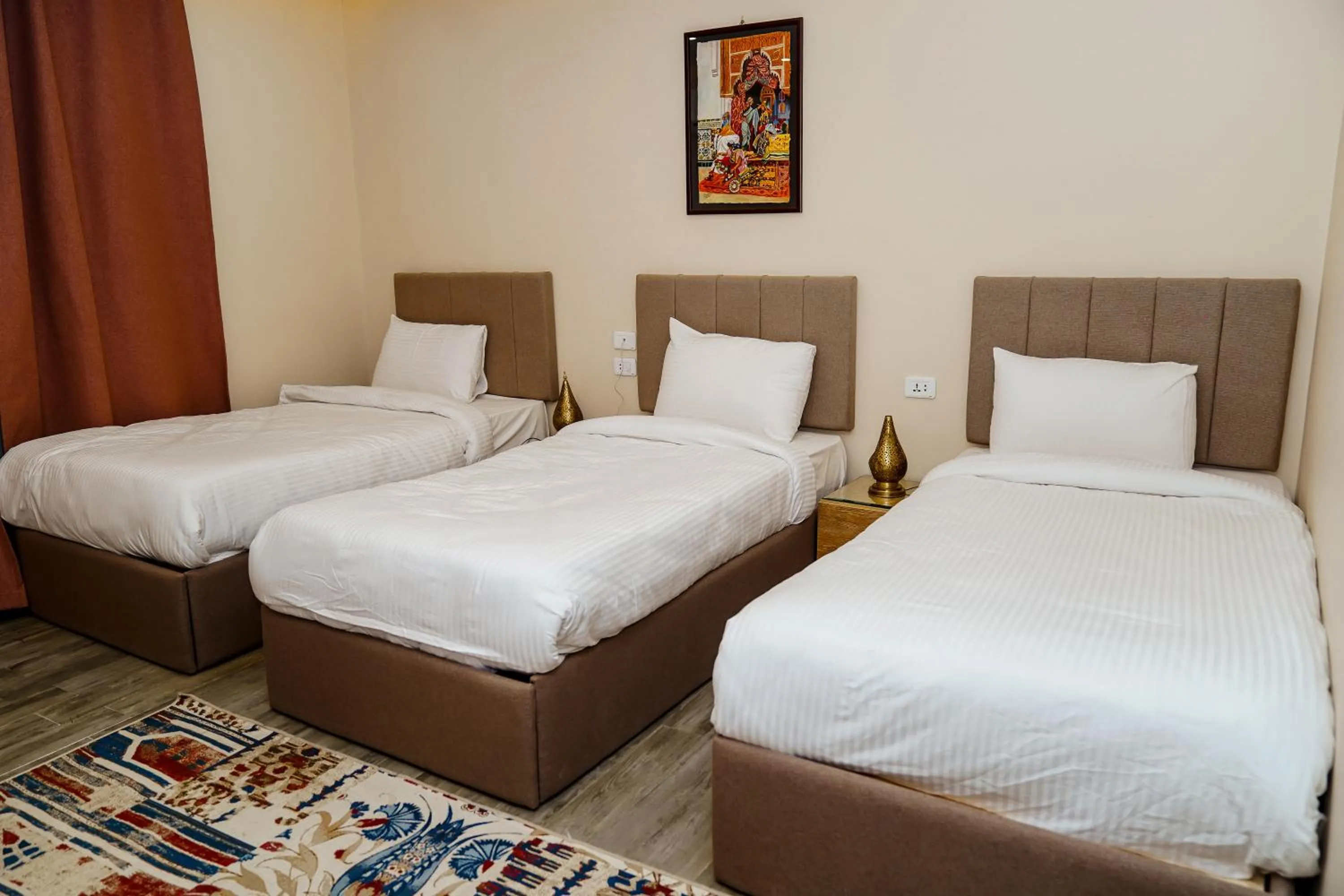 Bed in Pyramids Hotel