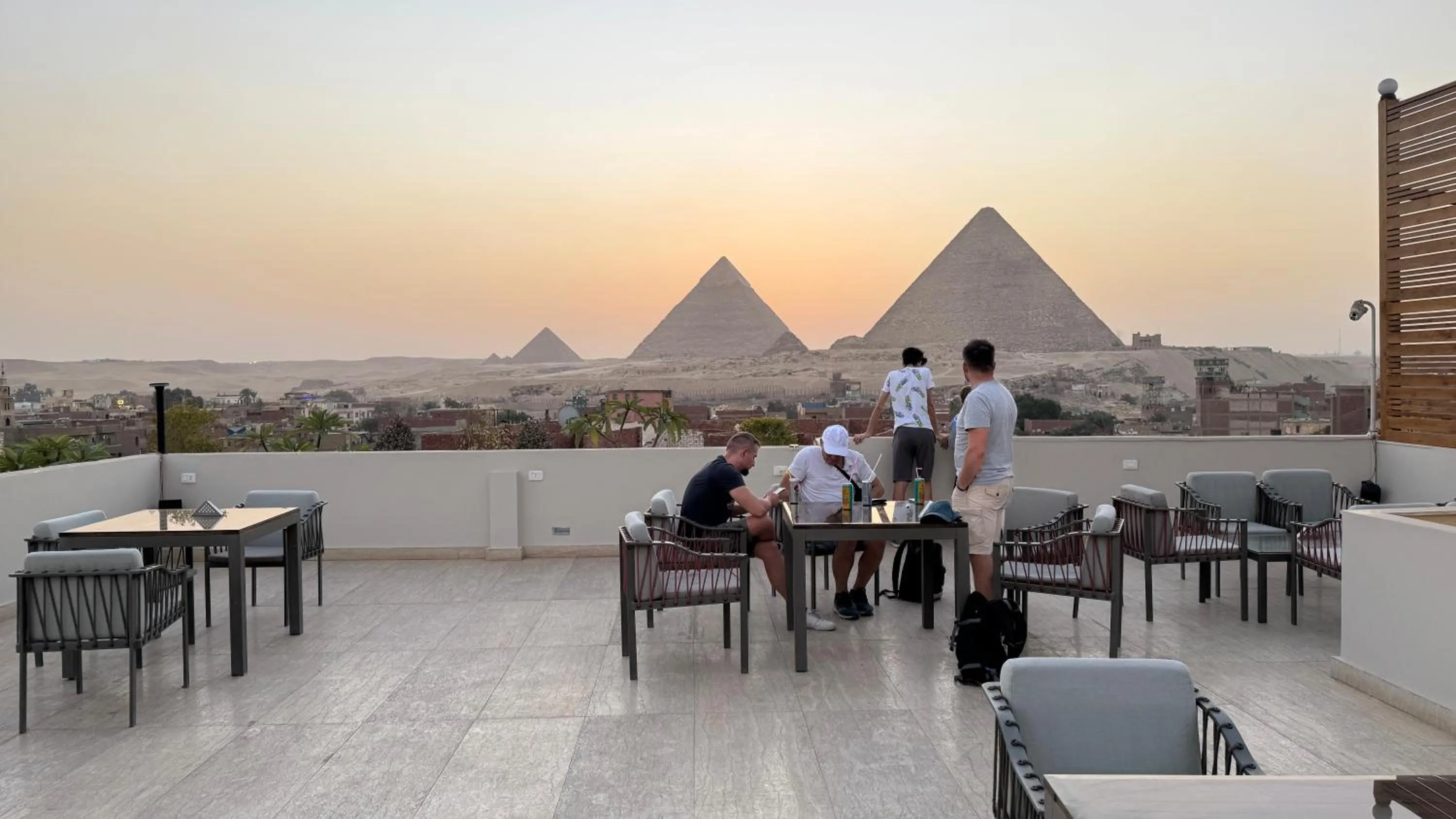 Patio in Pyramids Hotel