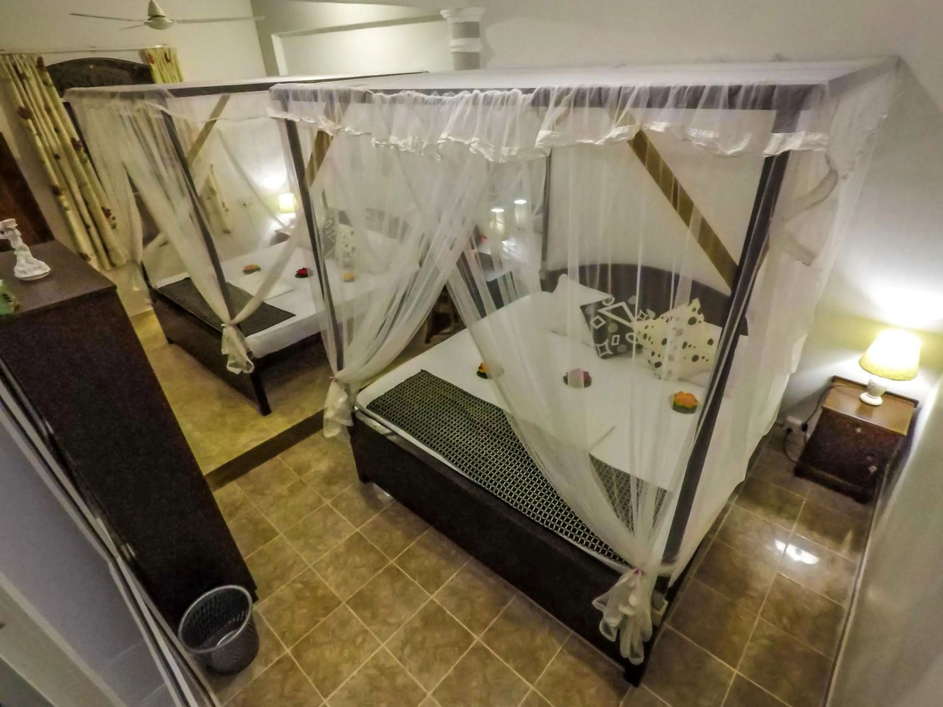 Bed in Wijenayake's - Beach Haven Guest House - Galle Fort