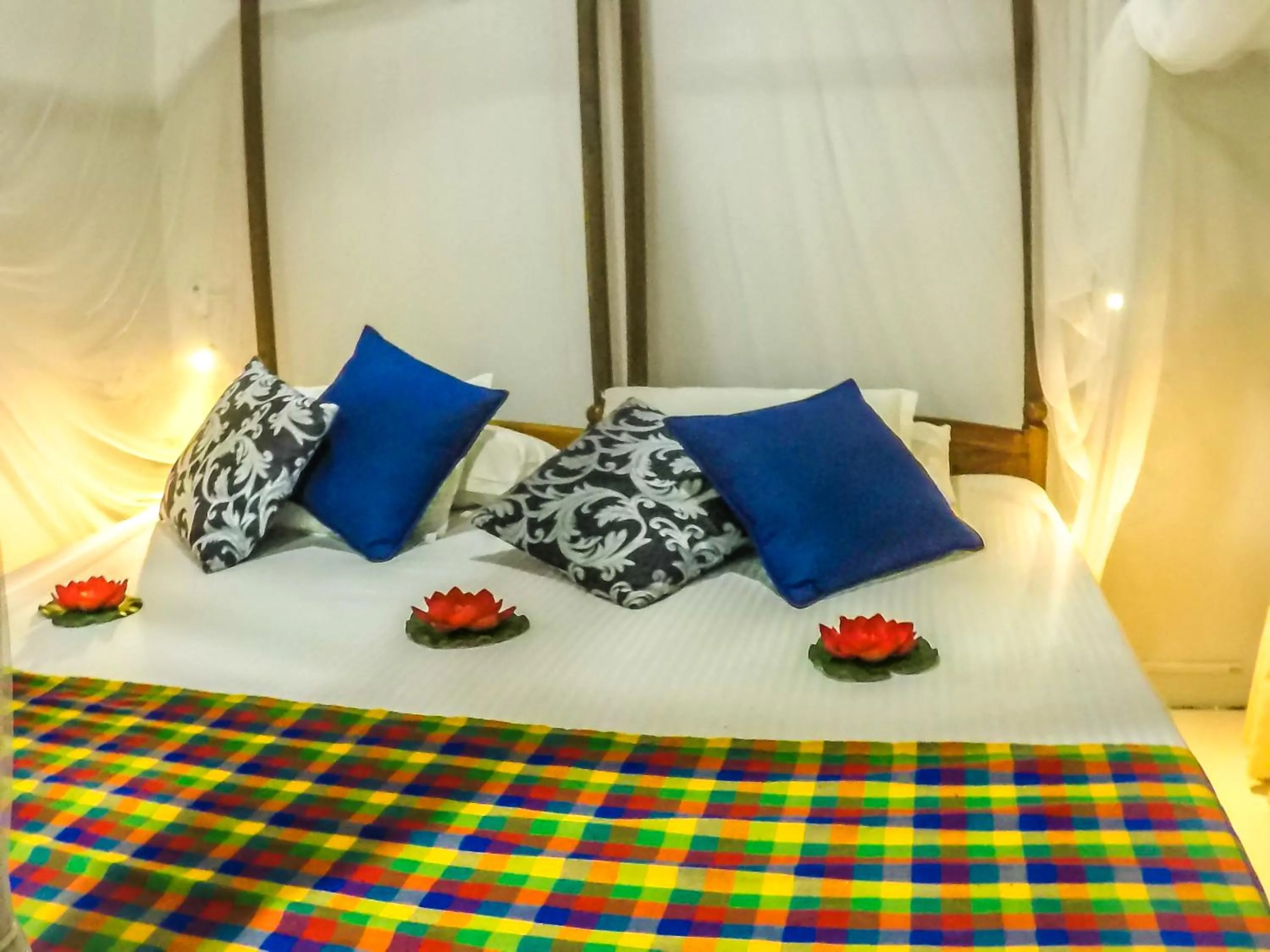 Bed in Wijenayake's - Beach Haven Guest House - Galle Fort