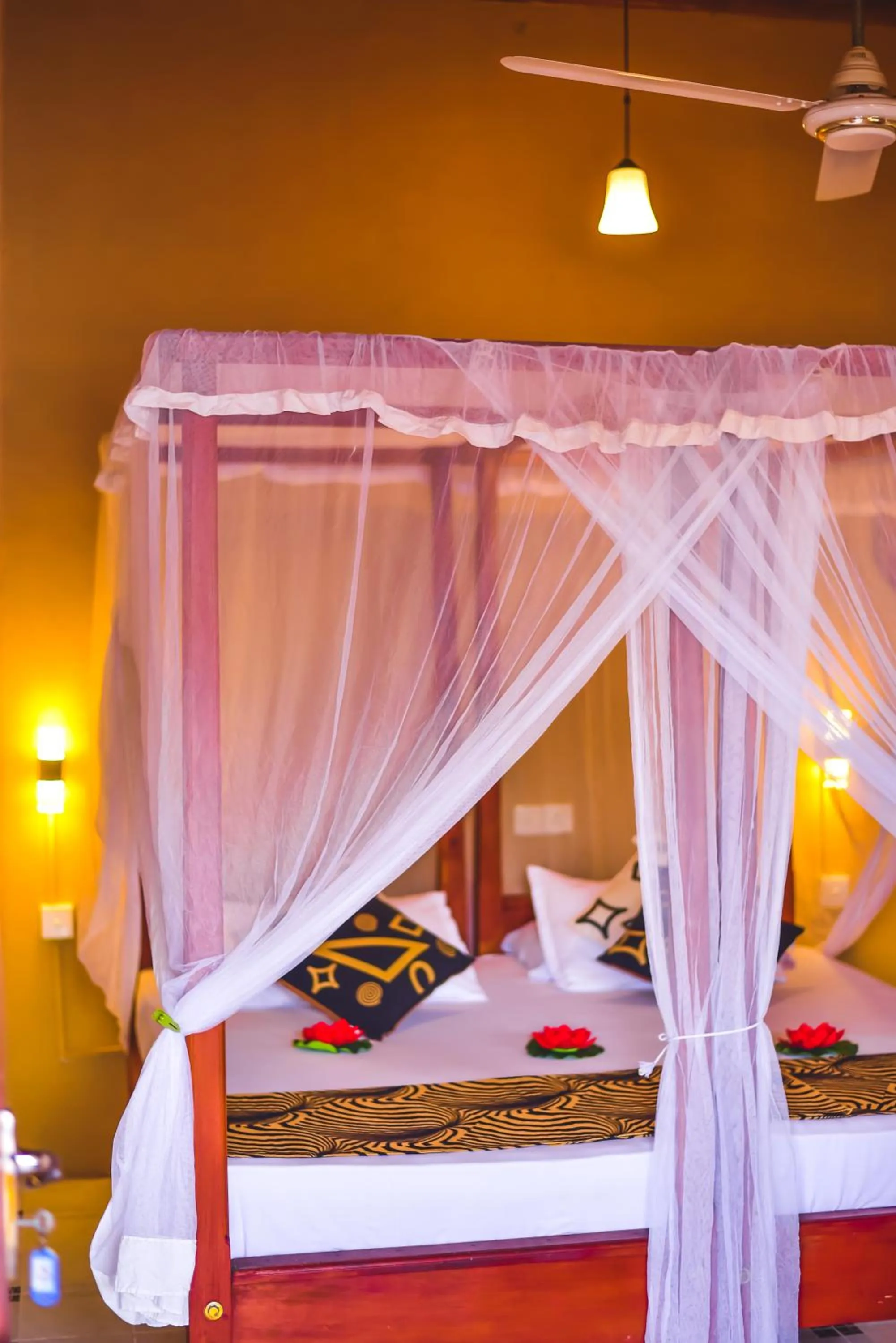 Bed in Wijenayake's - Beach Haven Guest House - Galle Fort