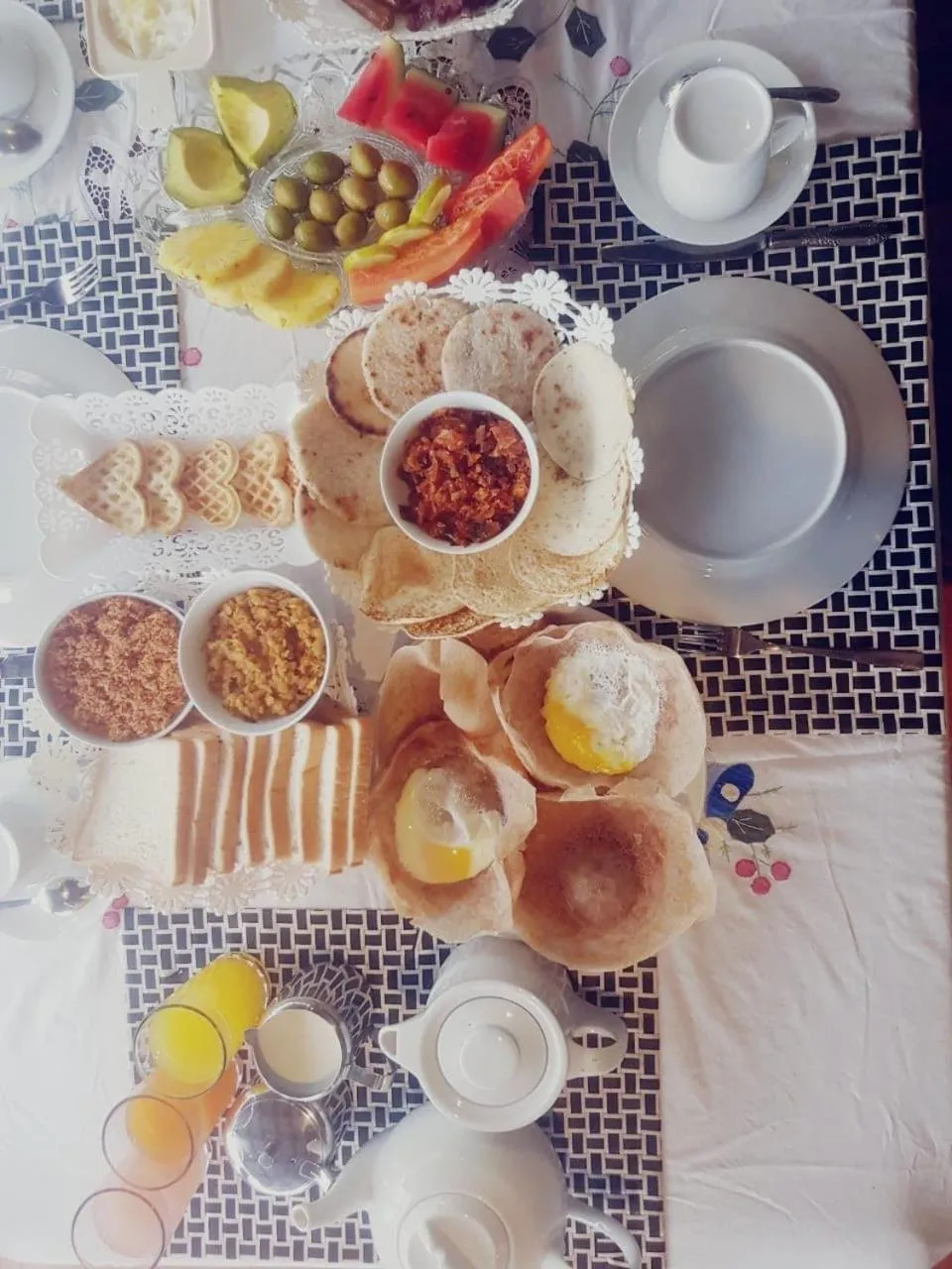 Breakfast in Wijenayake's - Beach Haven Guest House - Galle Fort