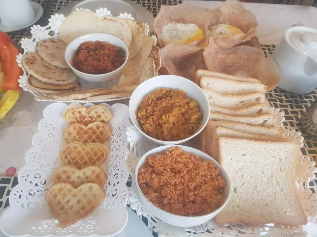 Breakfast in Wijenayake's - Beach Haven Guest House - Galle Fort