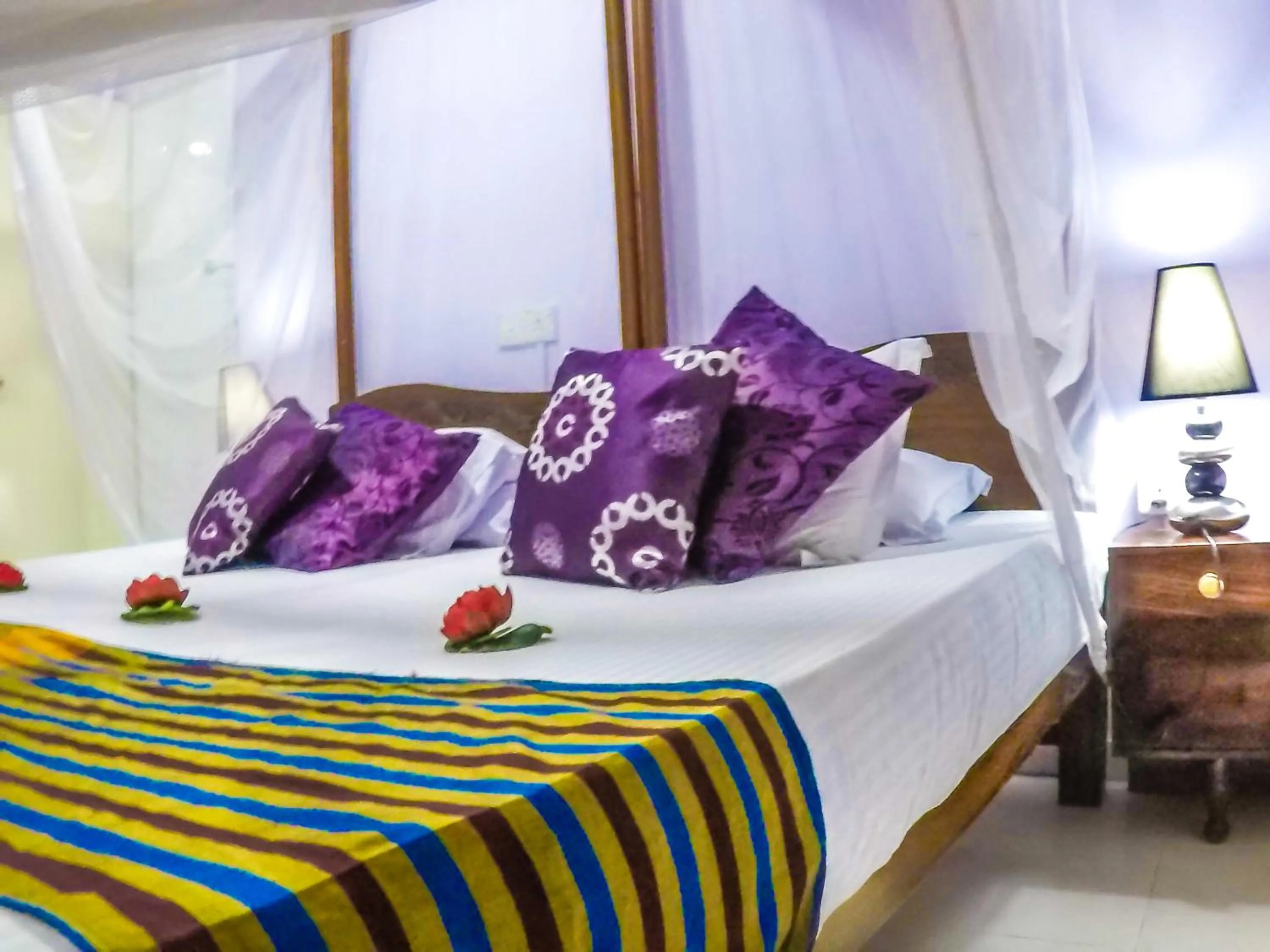 Bed in Wijenayake's - Beach Haven Guest House - Galle Fort