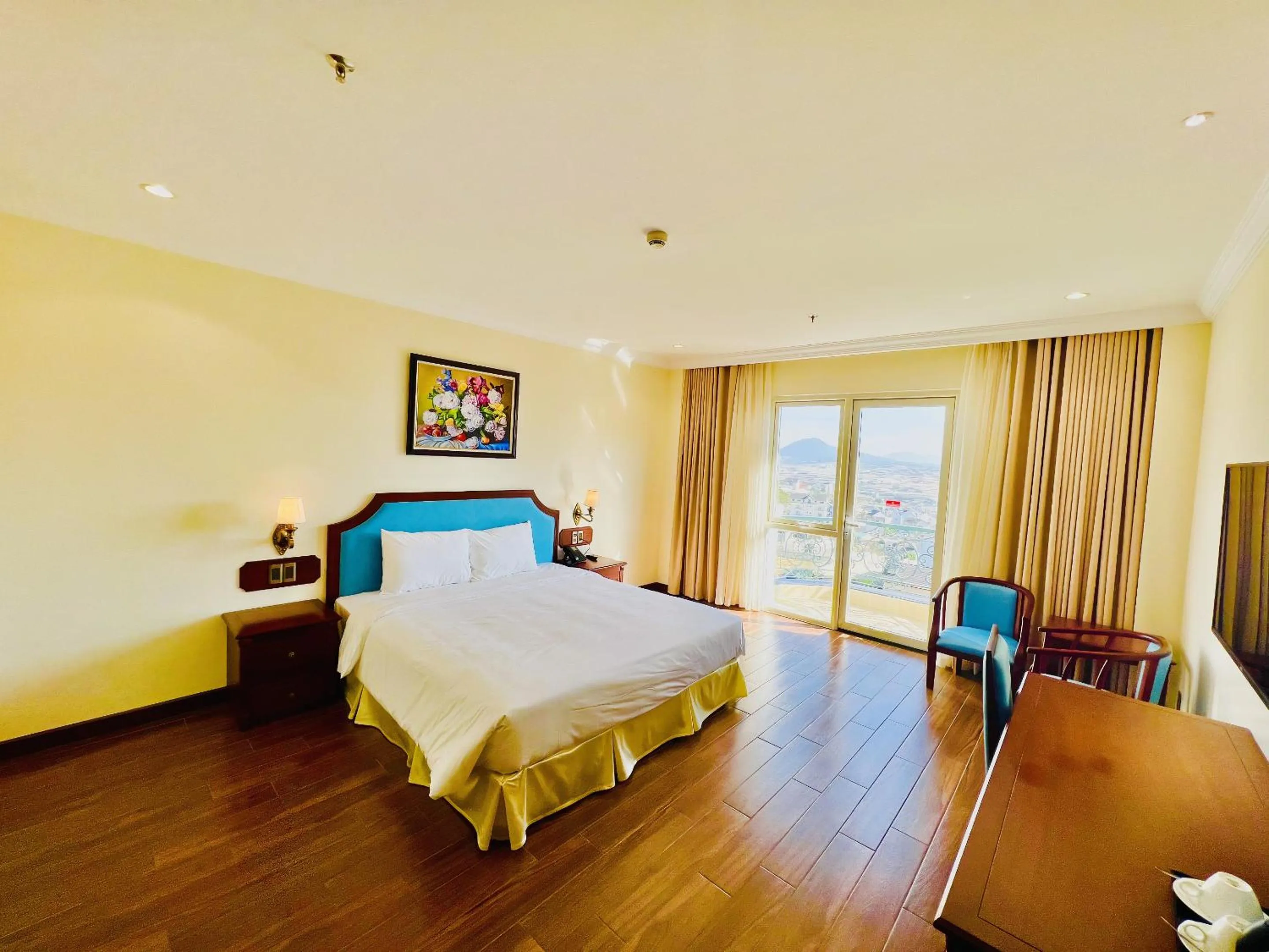 Bed in CALYSSA HOTELS & VILLAGE