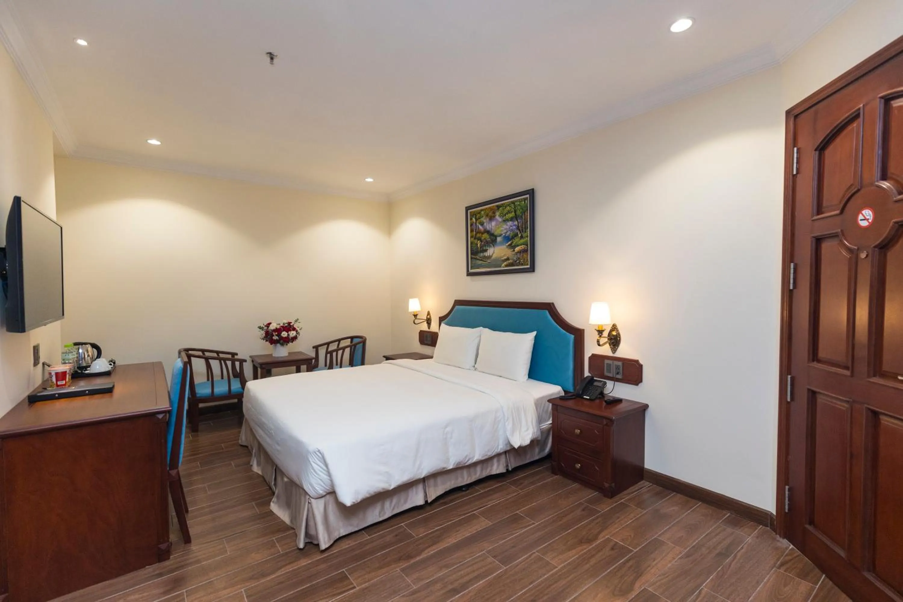 Bed in CALYSSA HOTELS & VILLAGE