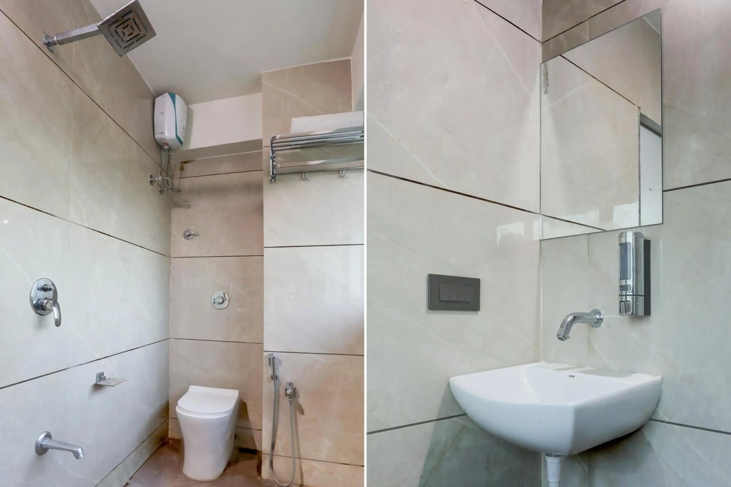 Bathroom in Super Hotel O Nana Chiloda Near Airport Formerly Green Valley