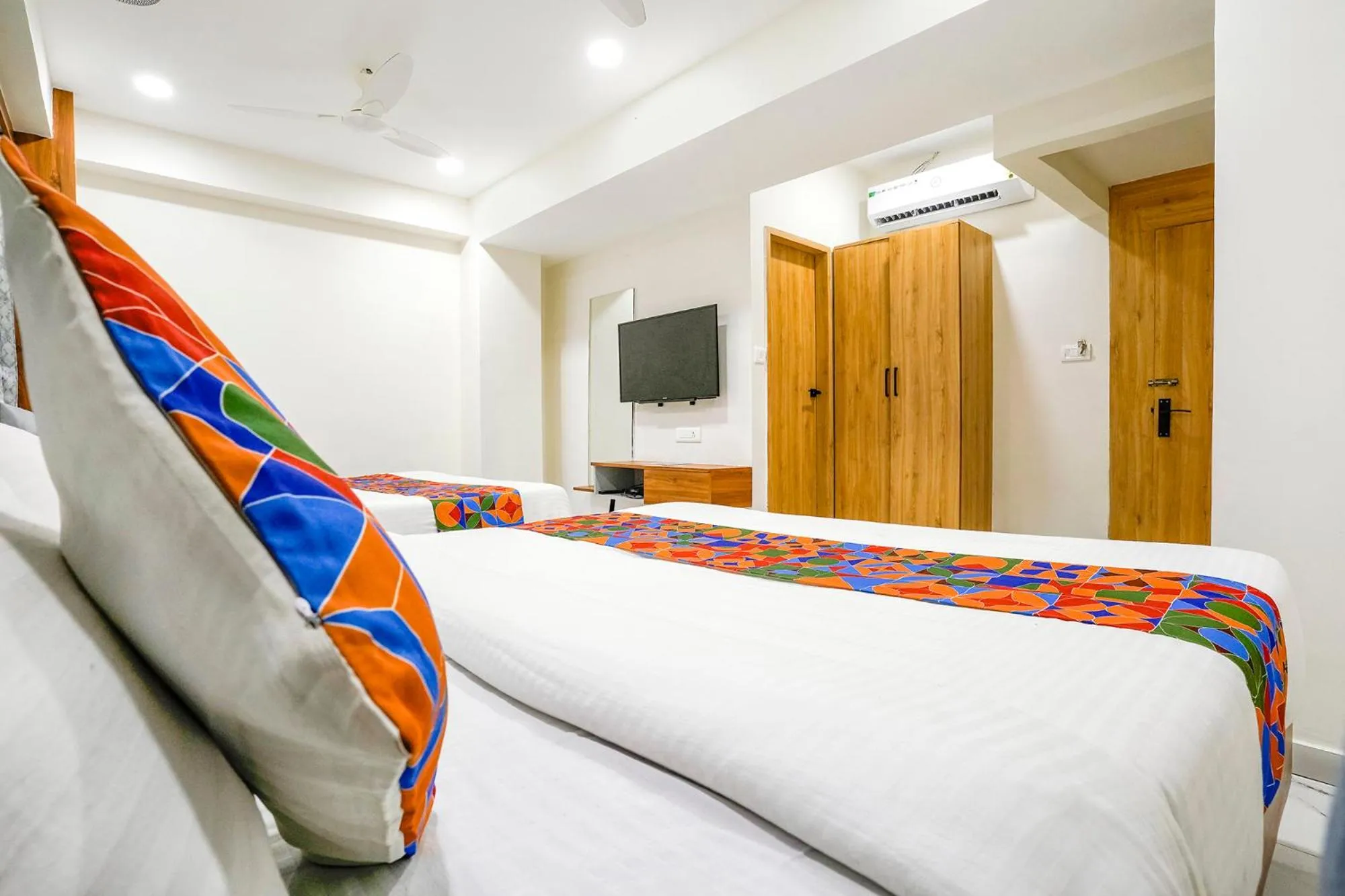 Bed in FabHotel Namantra - Nr Apollo Circle Sardar Patel Ring Road
