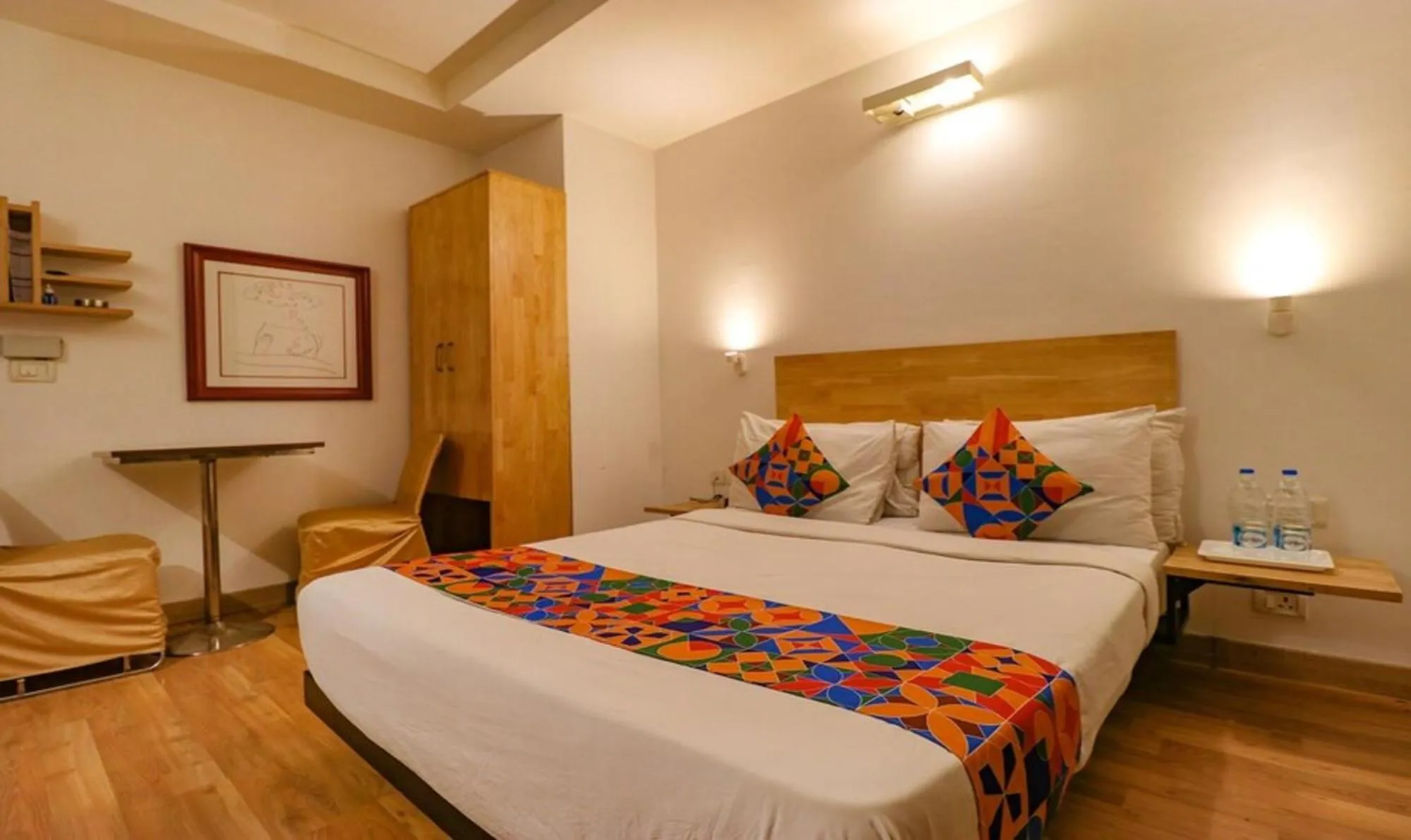 Bed in FabHotel Majestic JPM I