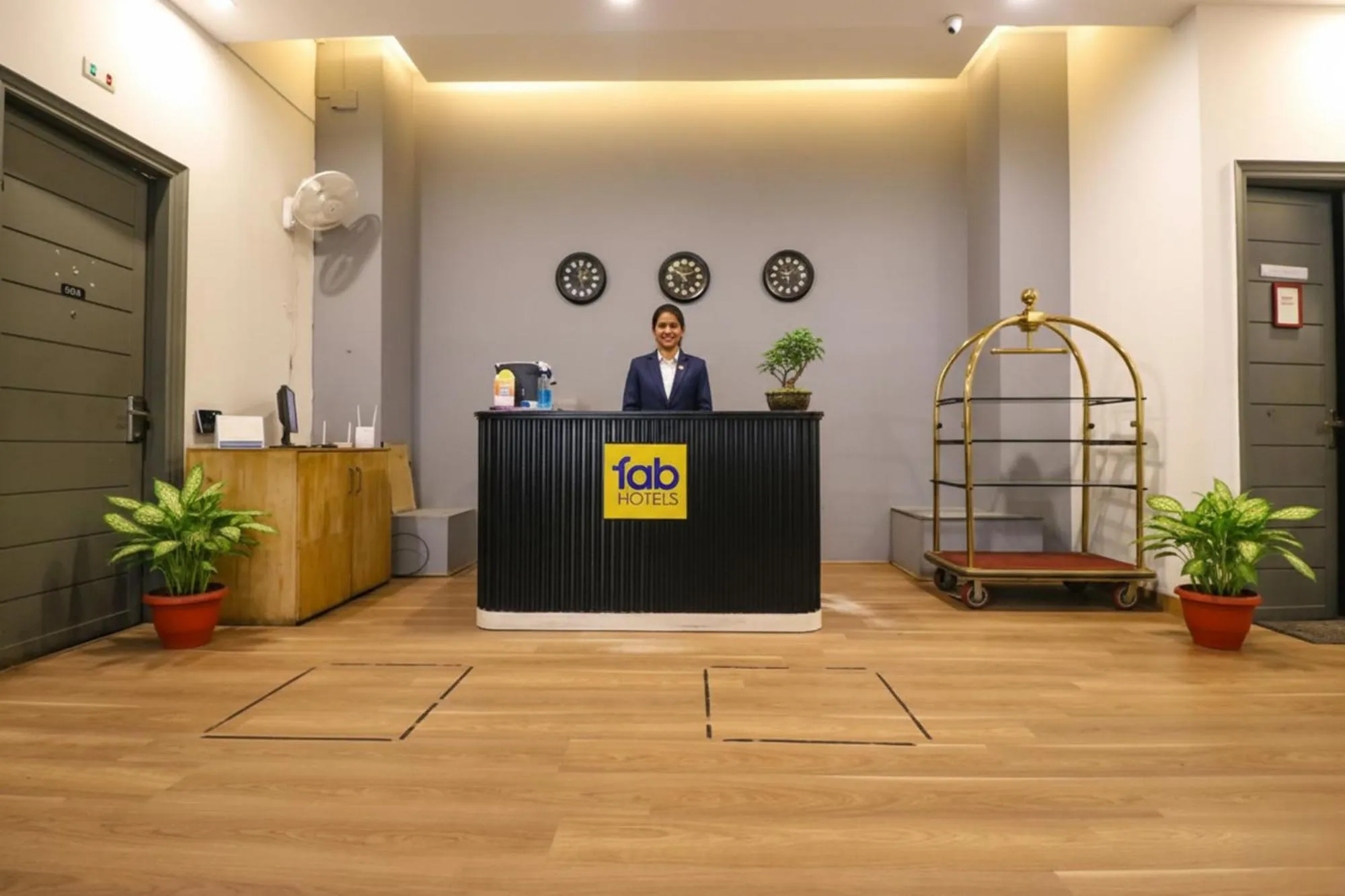 Lobby or reception in FabHotel Majestic JPM I