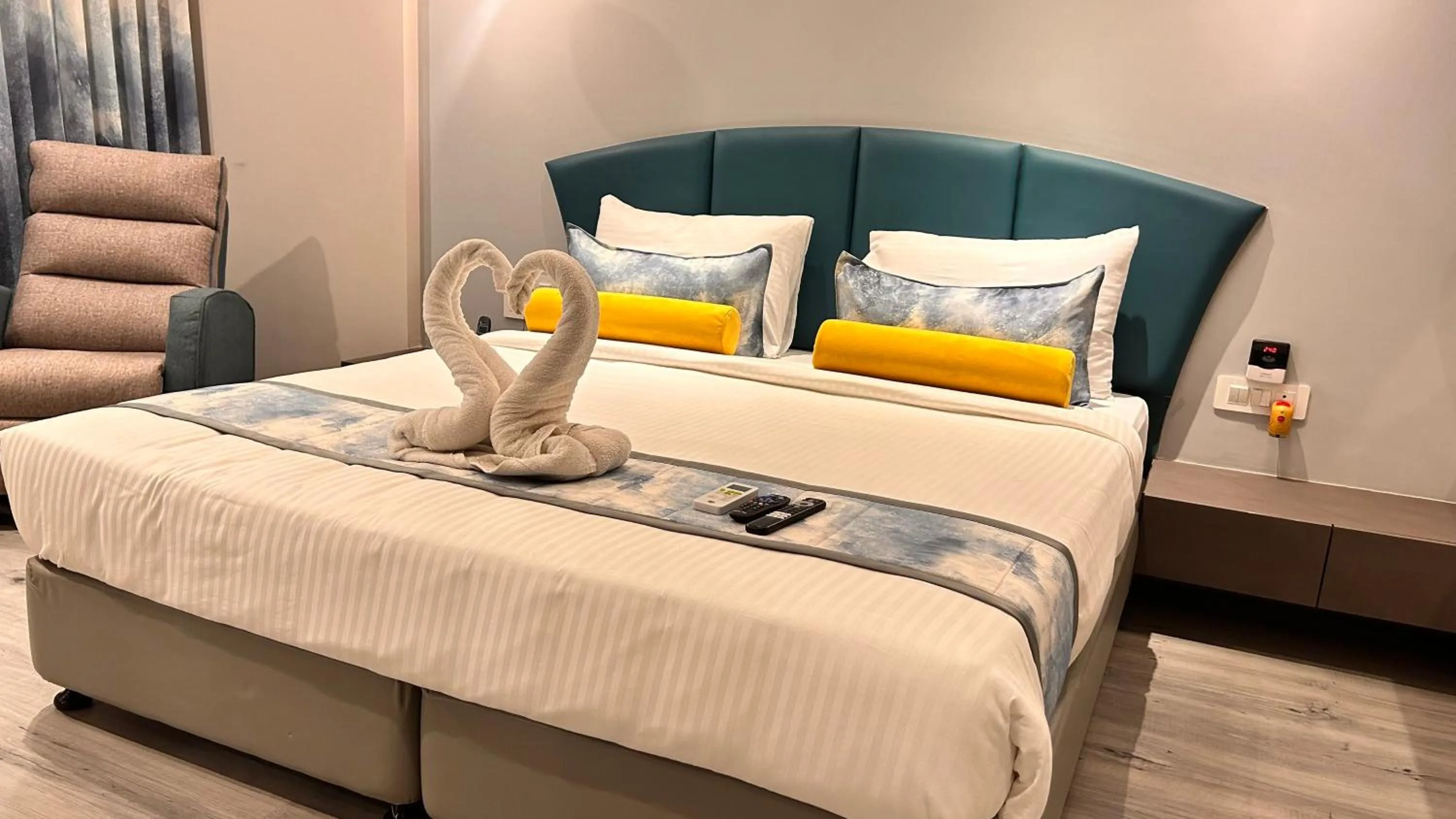 Bed in Hotel The Excellency