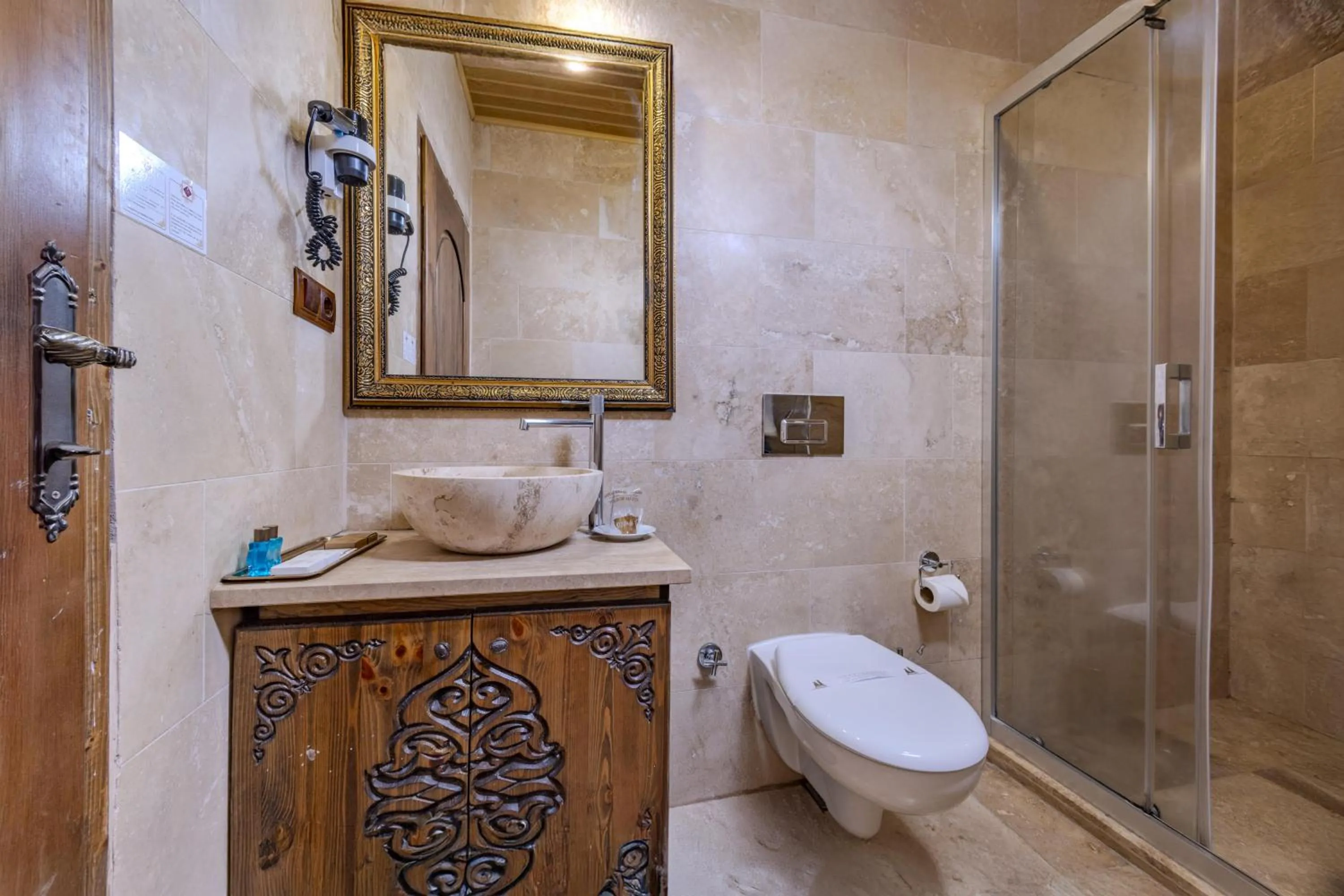 Shower in Cappadocia Inn Cave Hotel