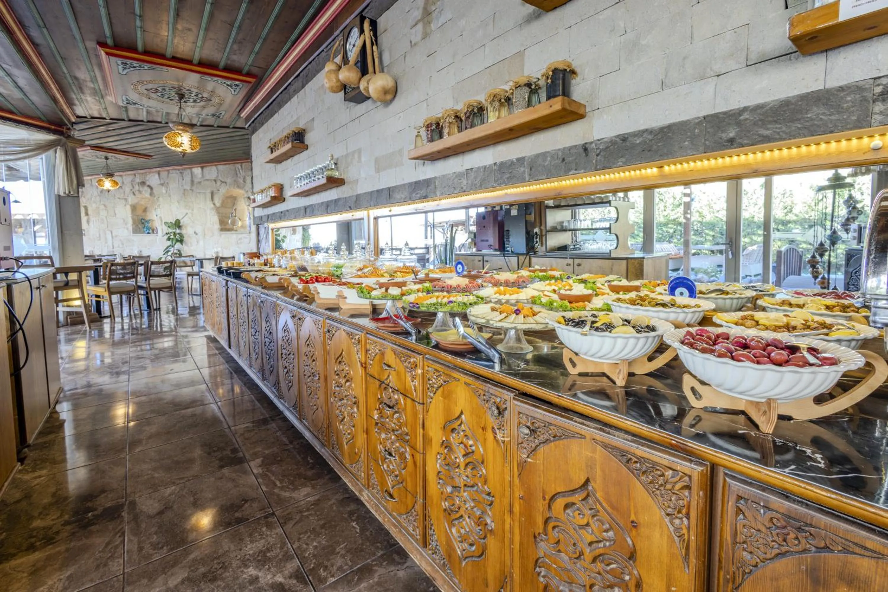 Buffet breakfast in Cappadocia Inn Cave Hotel