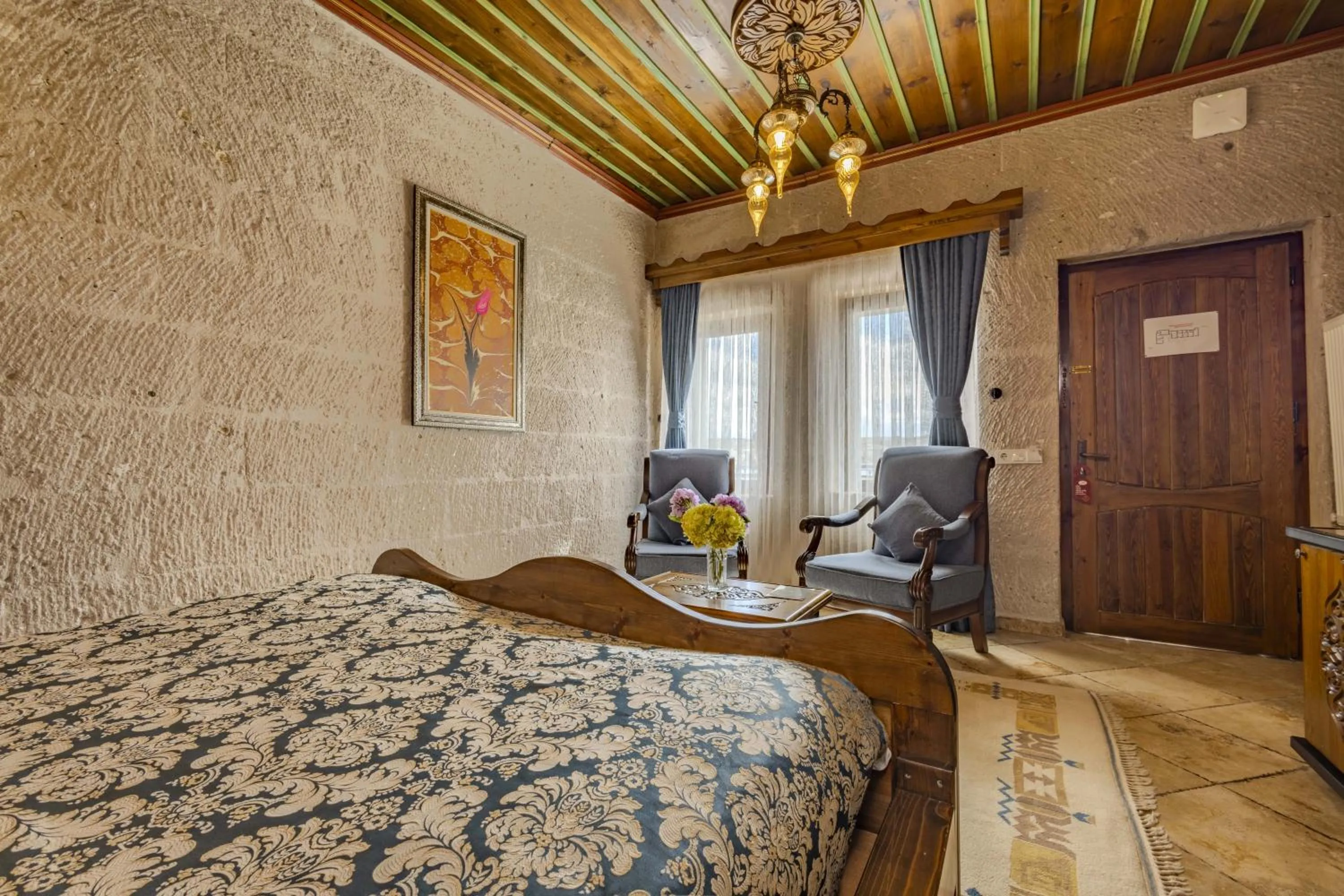 Seating area, Bed in Cappadocia Inn Cave Hotel
