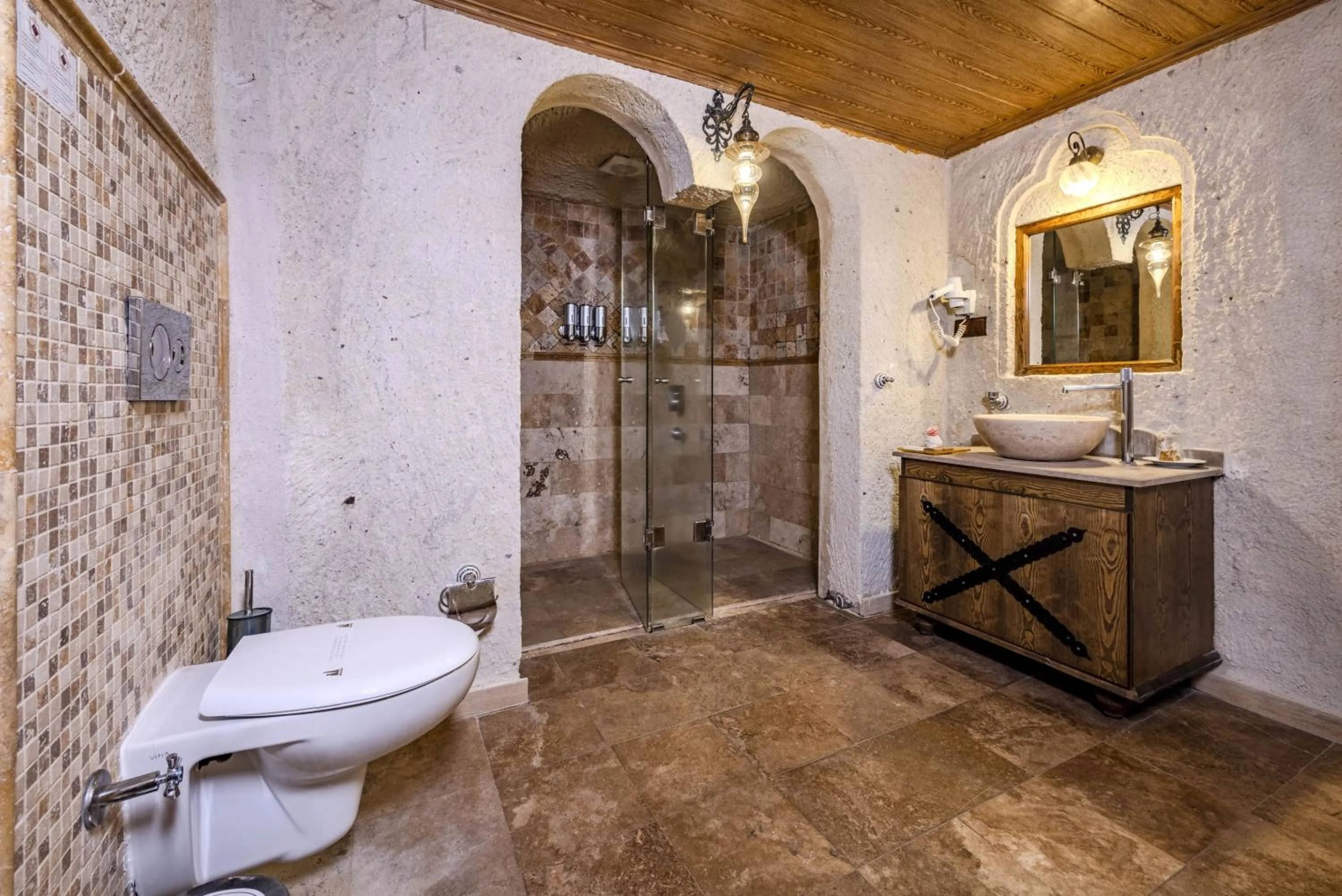 Shower in Cappadocia Inn Cave Hotel