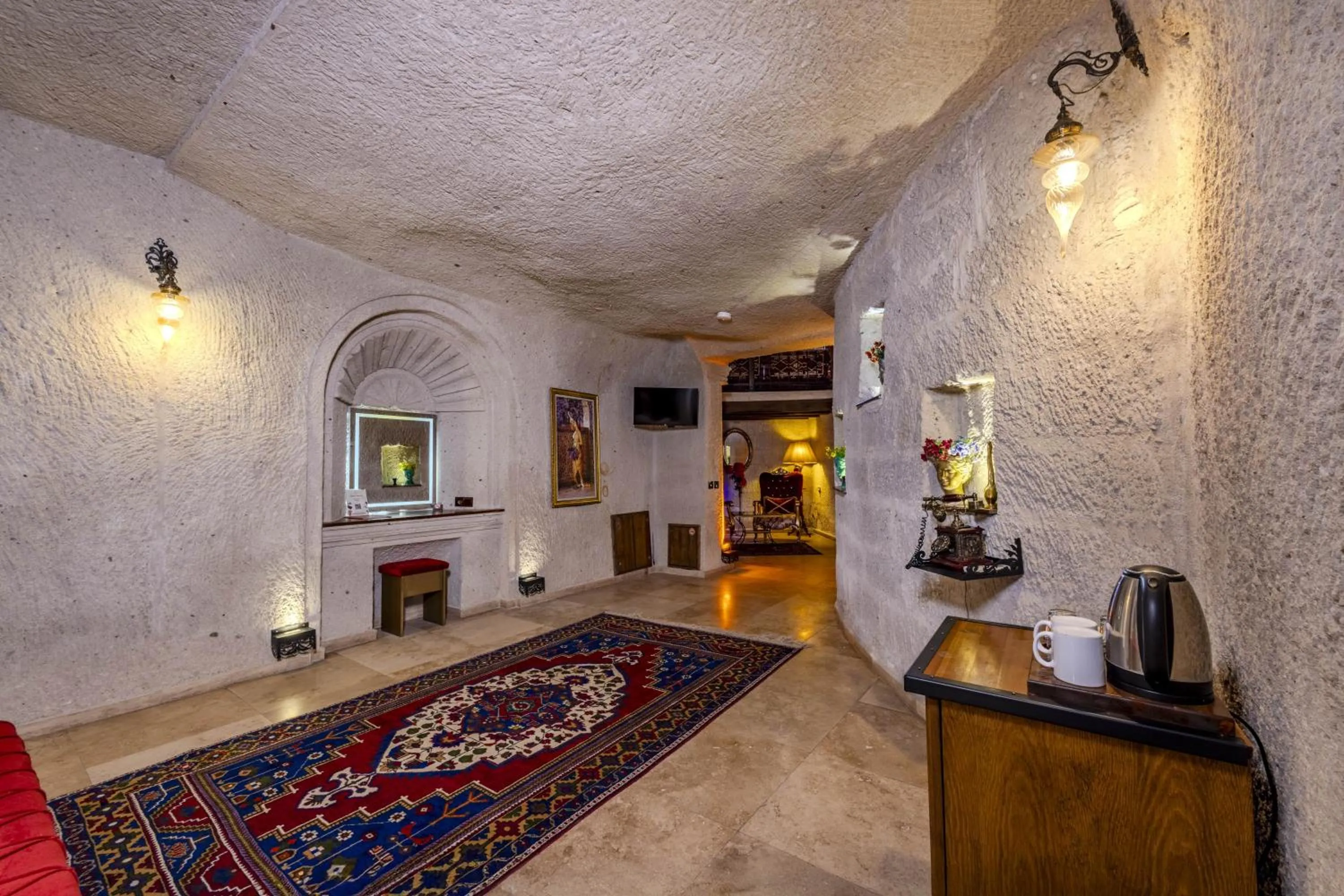 Bed in Cappadocia Inn Cave Hotel