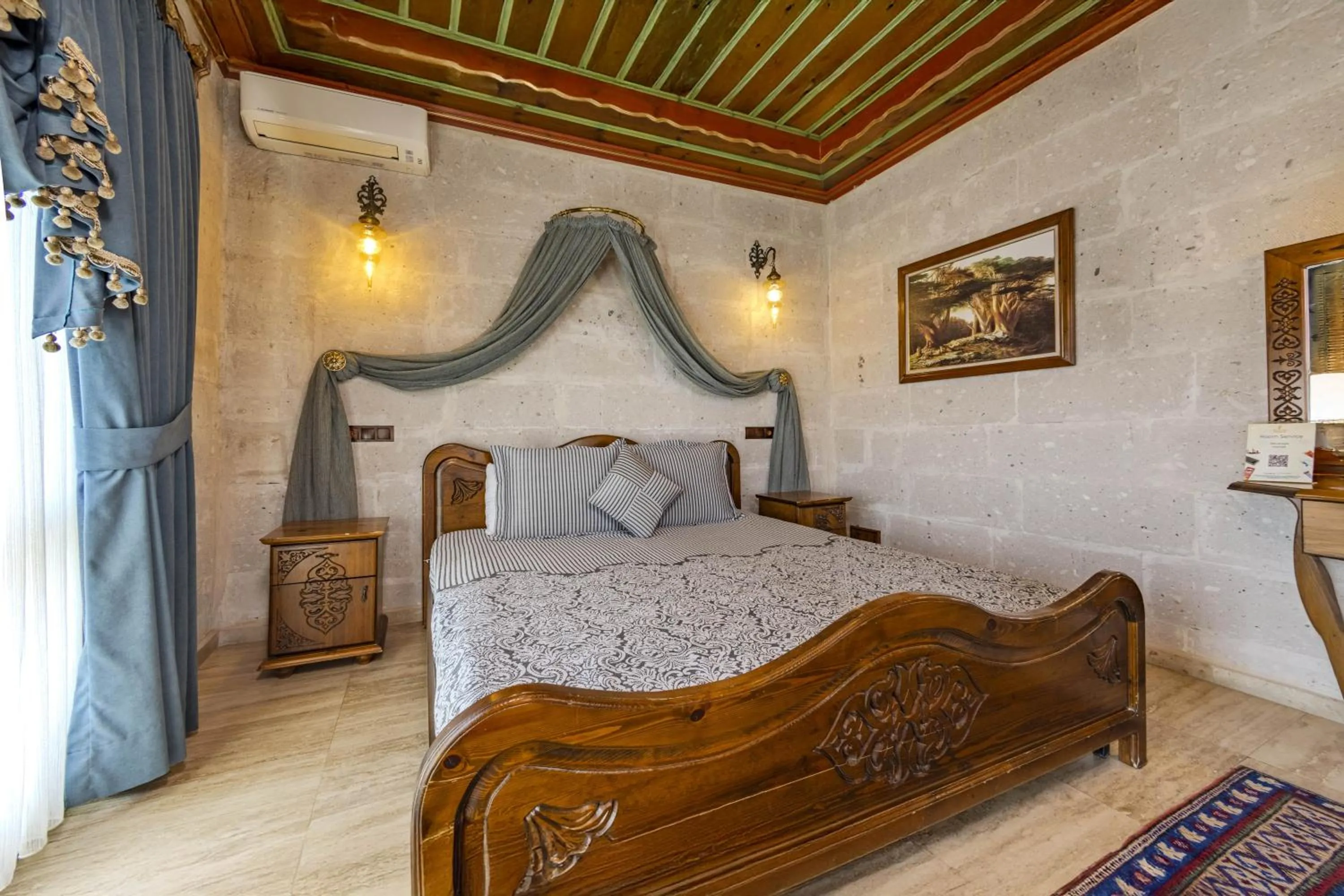 Bed in Cappadocia Inn Cave Hotel