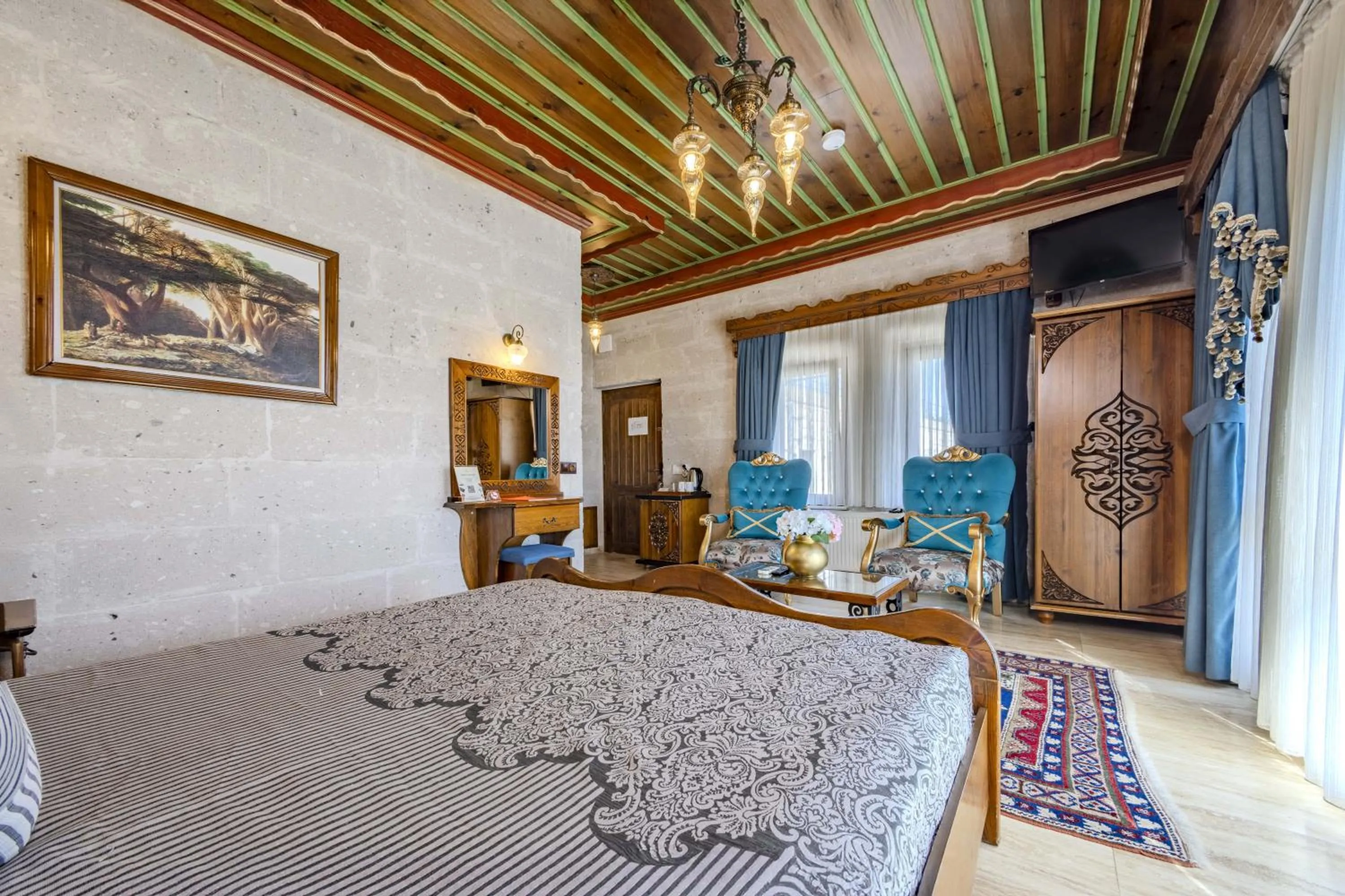 Bed in Cappadocia Inn Cave Hotel