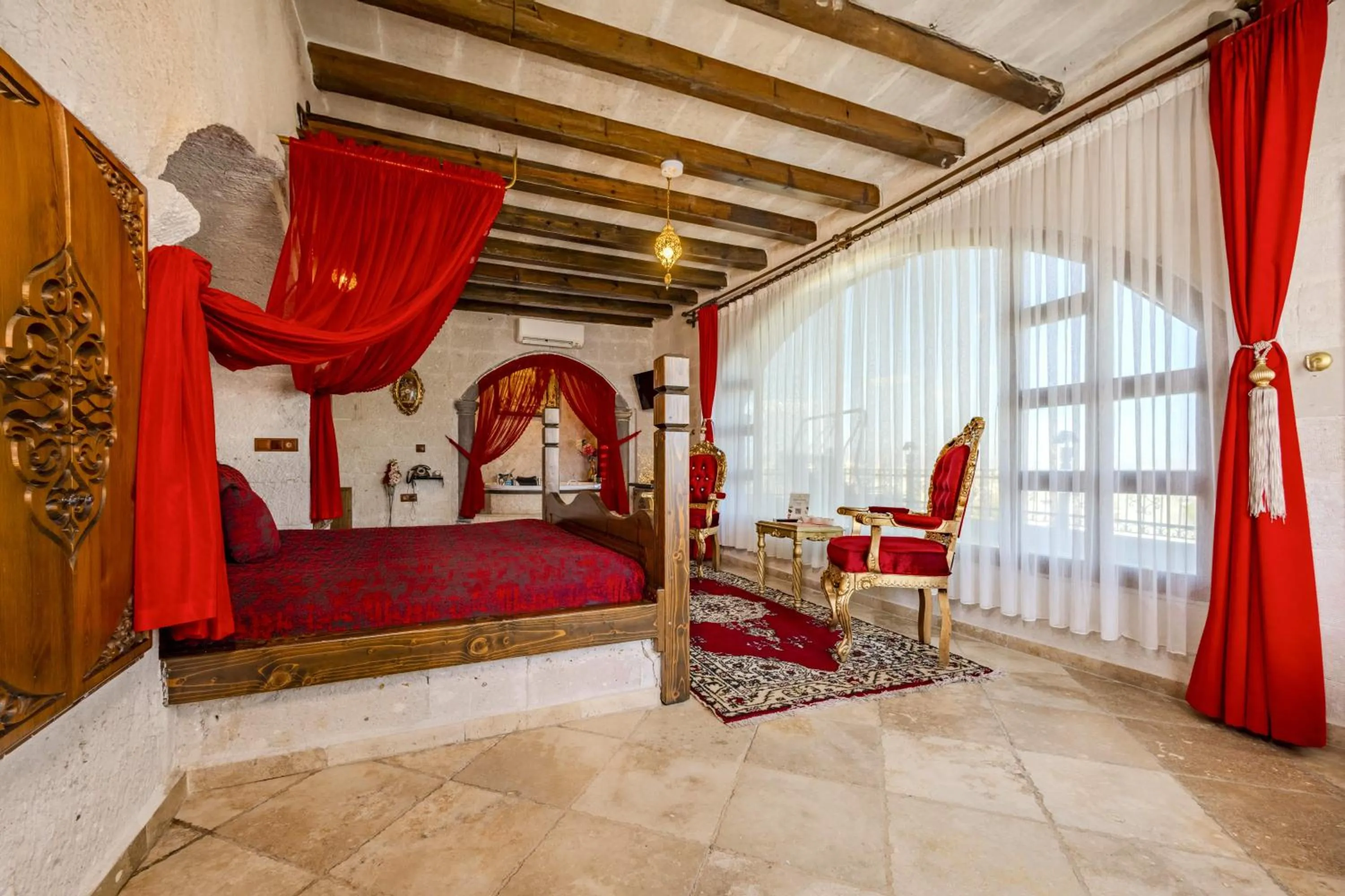 Bed in Cappadocia Inn Cave Hotel