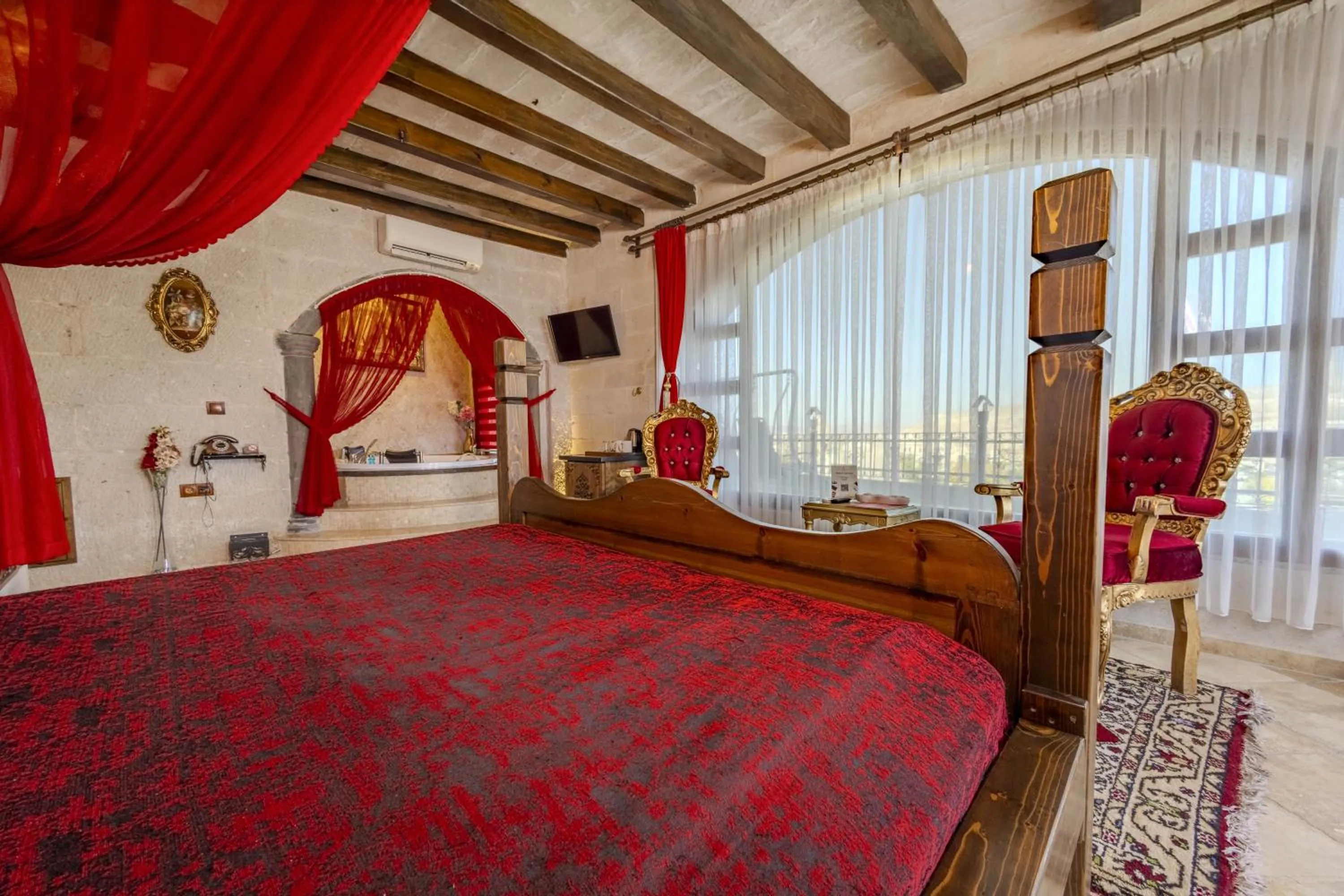 Bed in Cappadocia Inn Cave Hotel