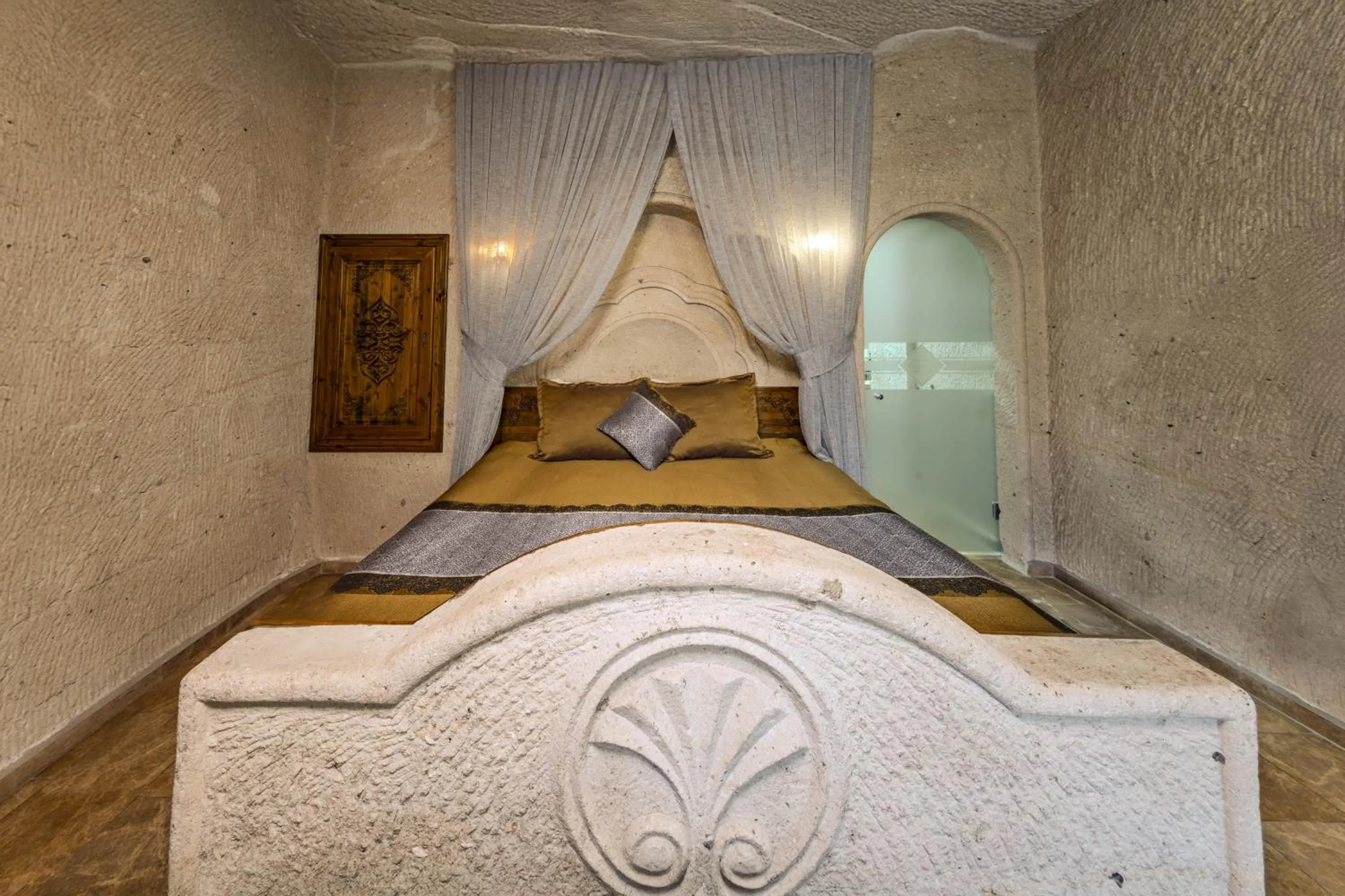 Bed in Cappadocia Inn Cave Hotel