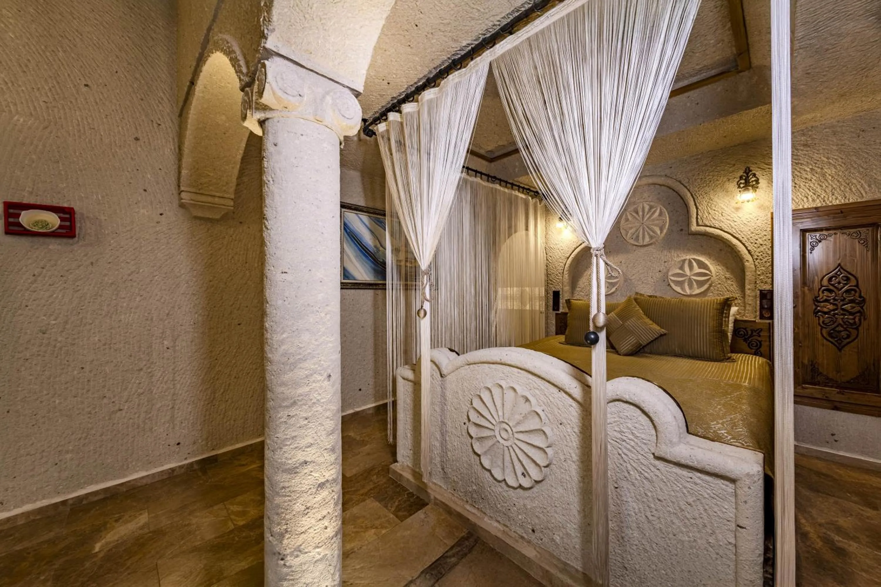 Bed in Cappadocia Inn Cave Hotel
