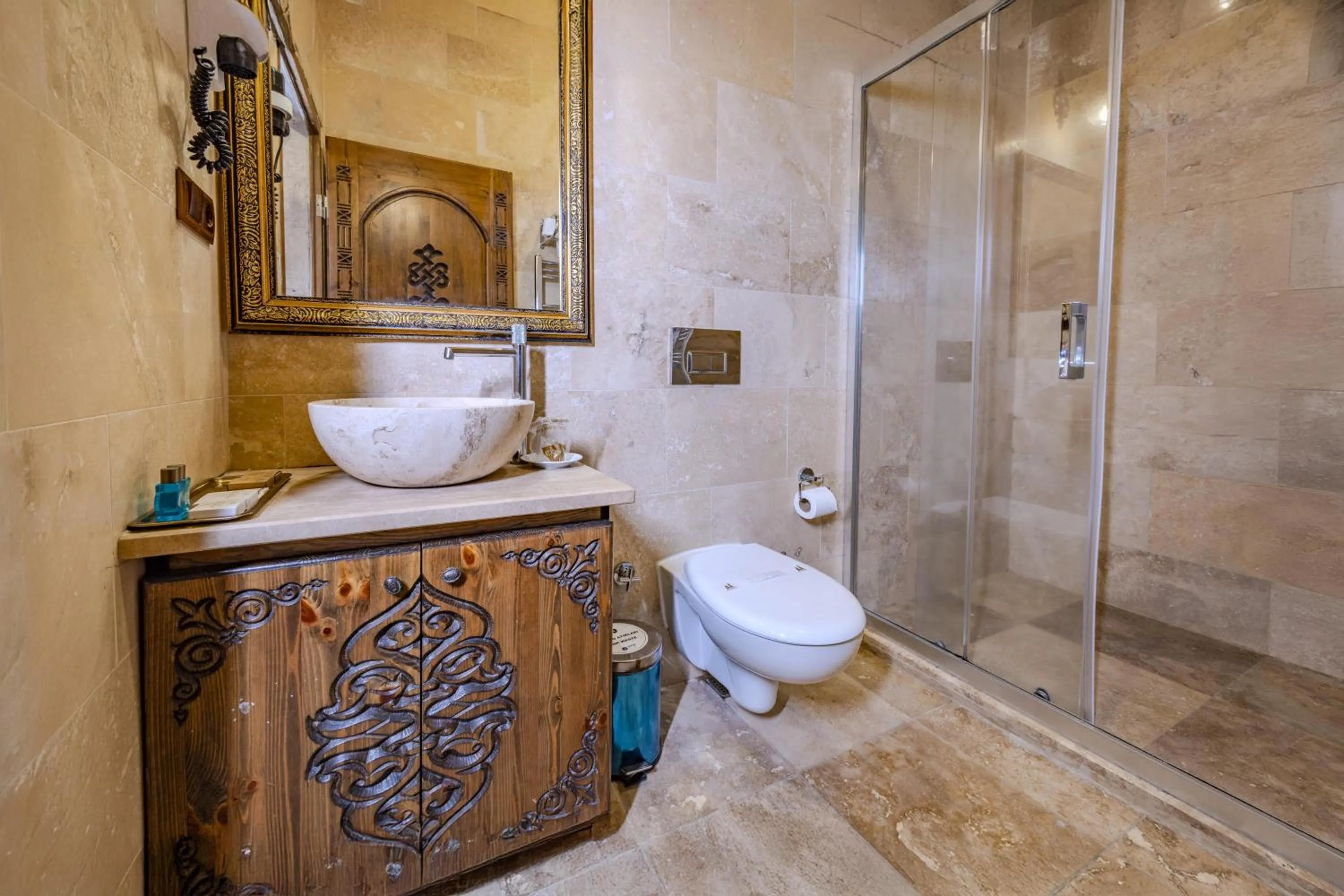 Shower in Cappadocia Inn Cave Hotel