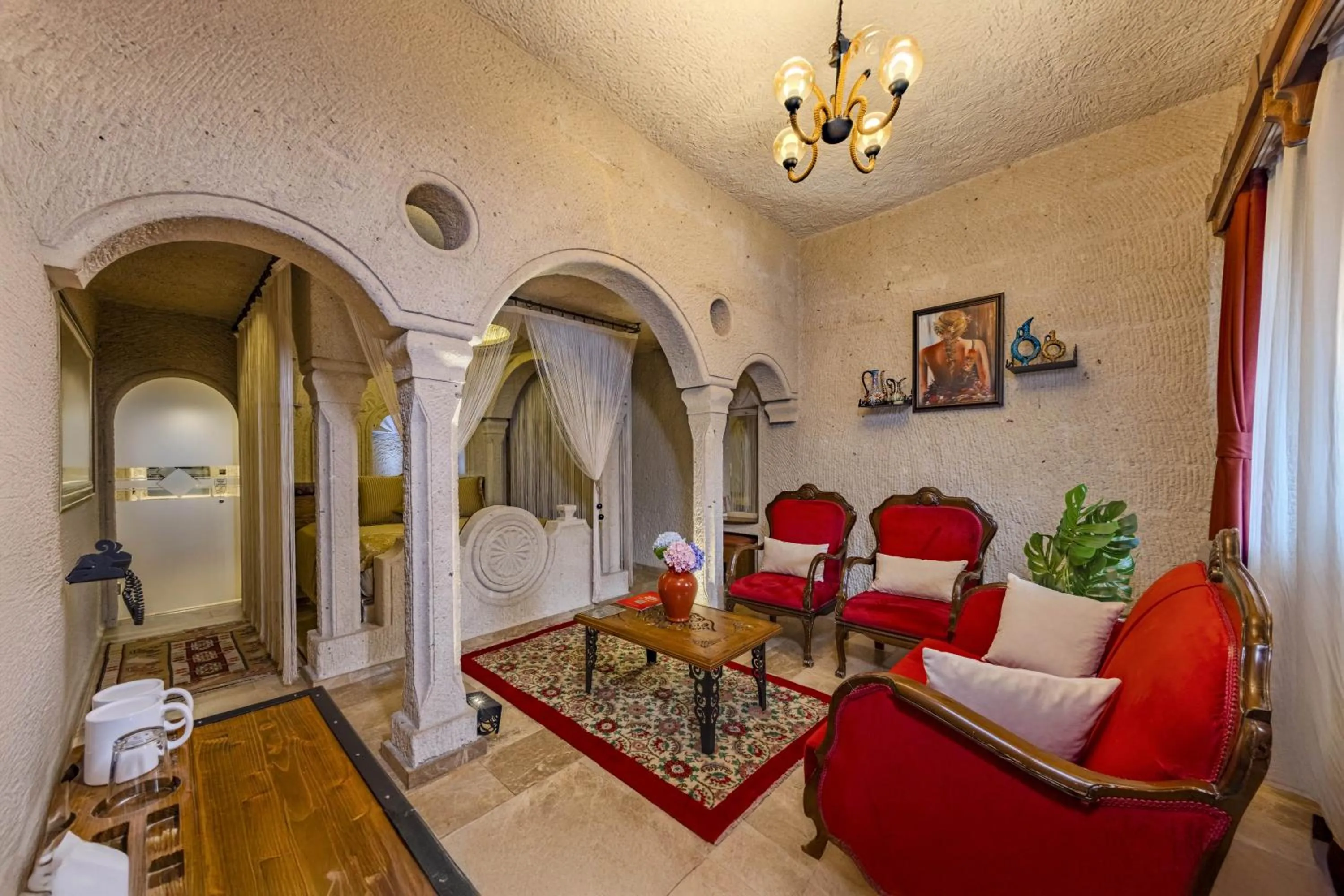 Seating area in Cappadocia Inn Cave Hotel