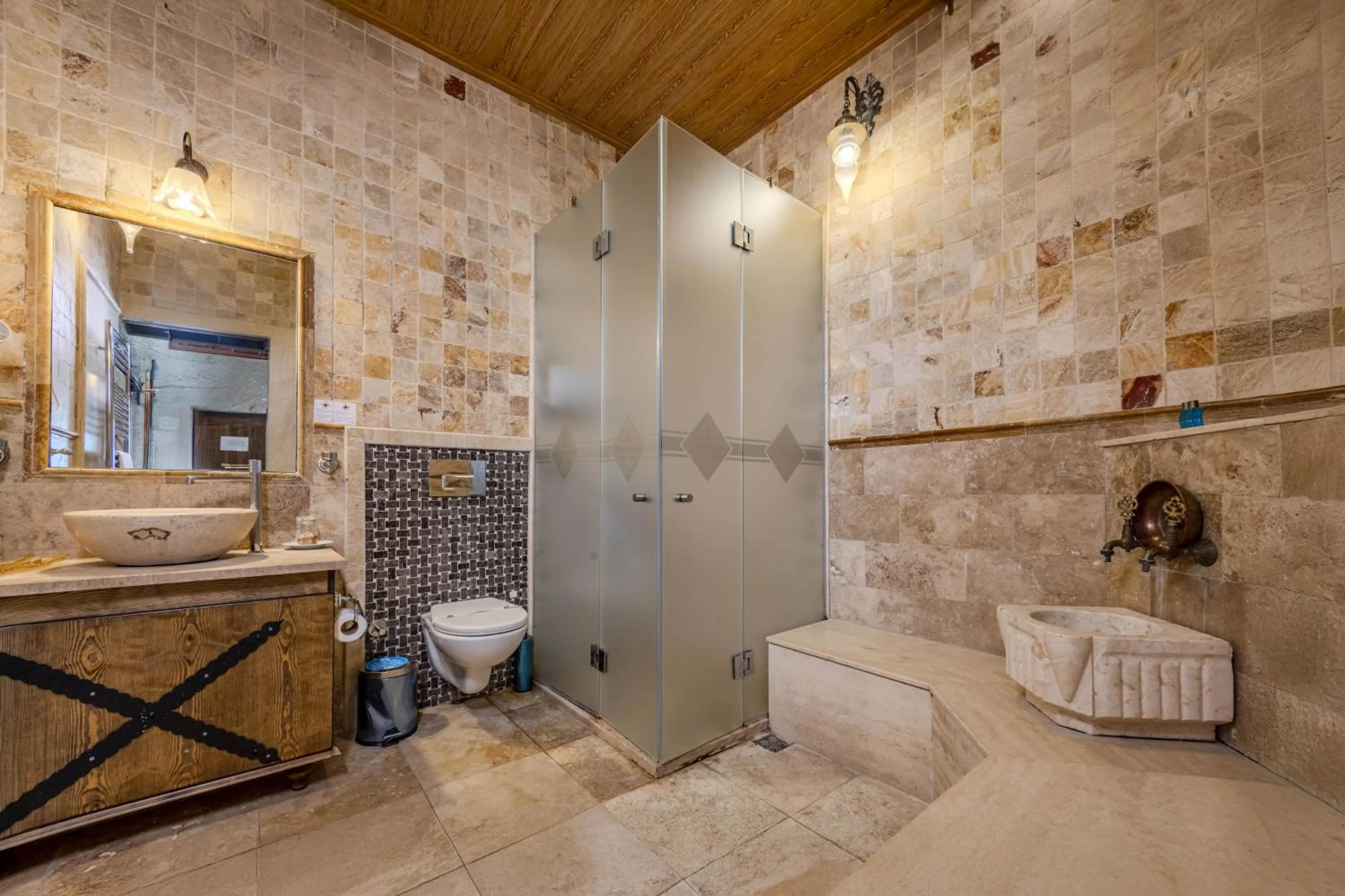 Shower in Cappadocia Inn Cave Hotel