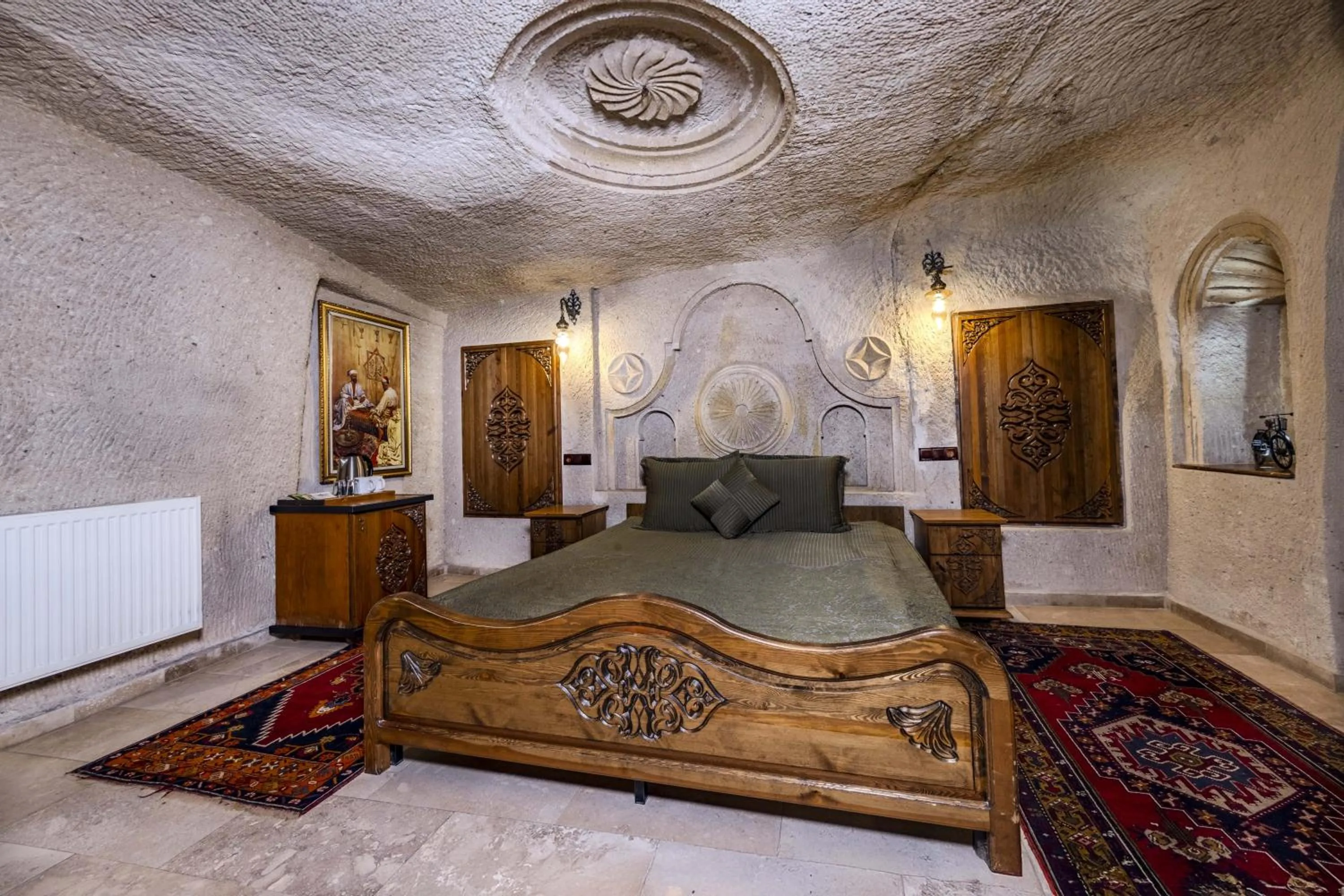 Bed in Cappadocia Inn Cave Hotel