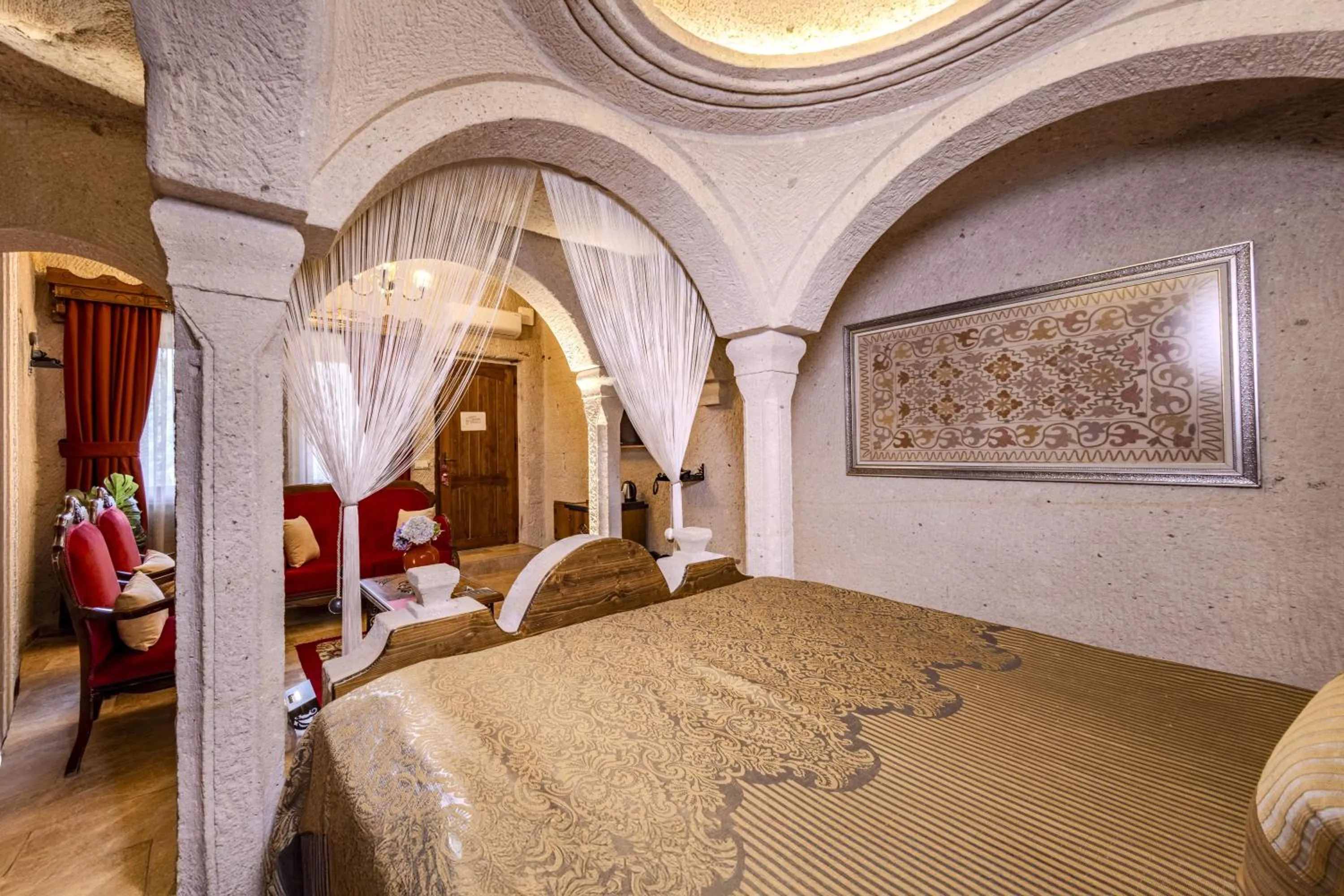 Bed in Cappadocia Inn Cave Hotel