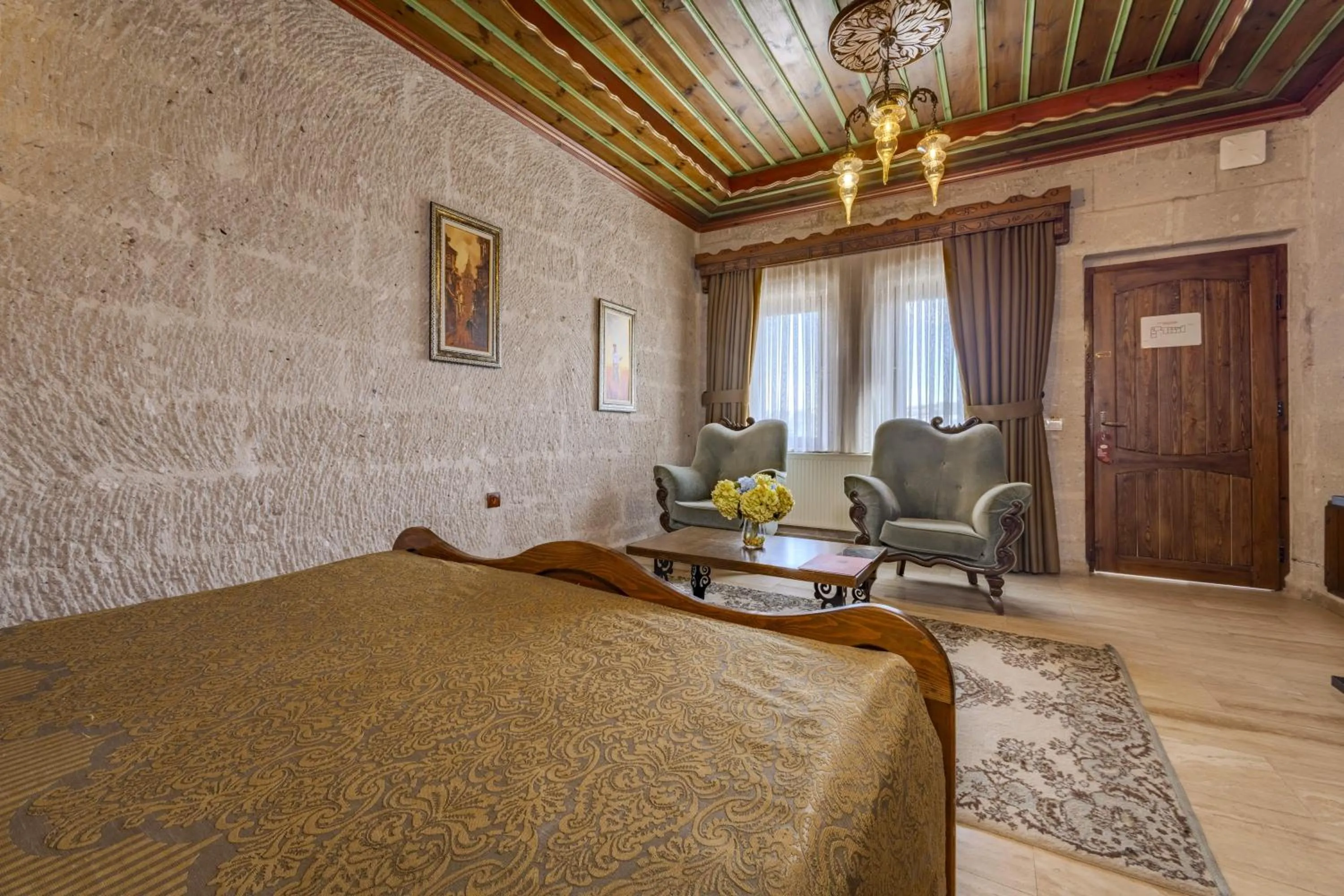 Bed in Cappadocia Inn Cave Hotel