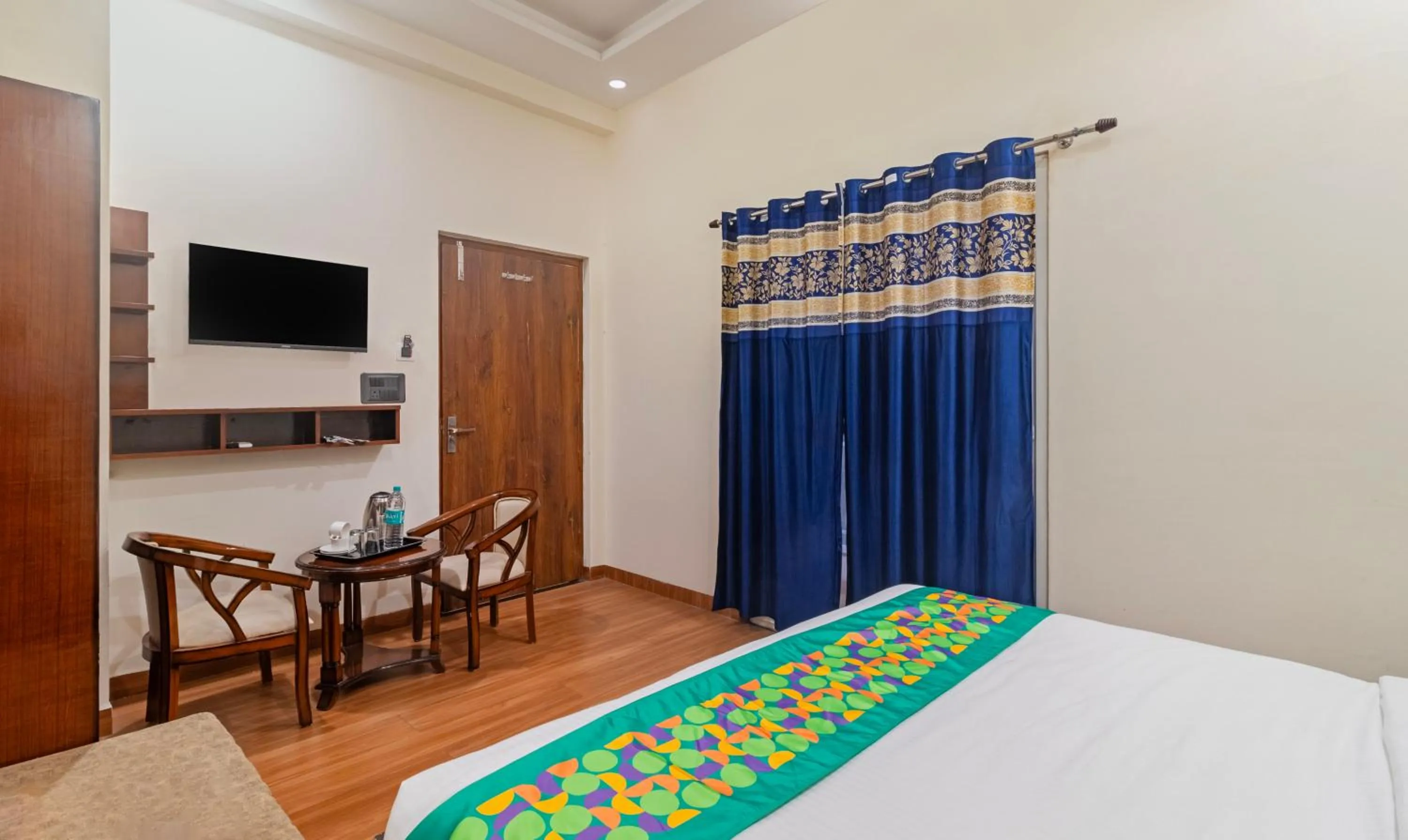 Bedroom, Bed in Treebo Brij Kaushal, Near Prem Mandir