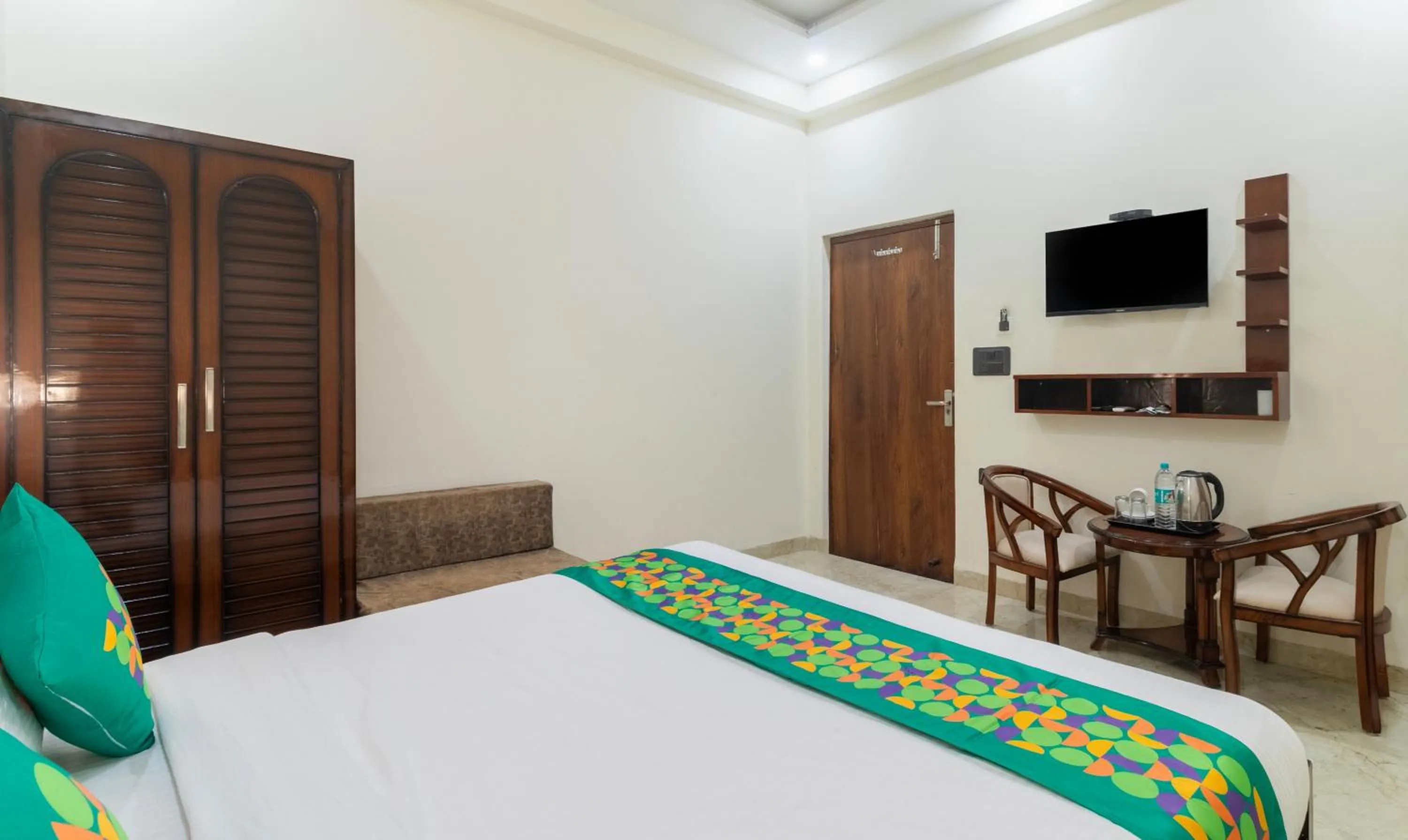 Bedroom, Bed in Treebo Brij Kaushal, Near Prem Mandir