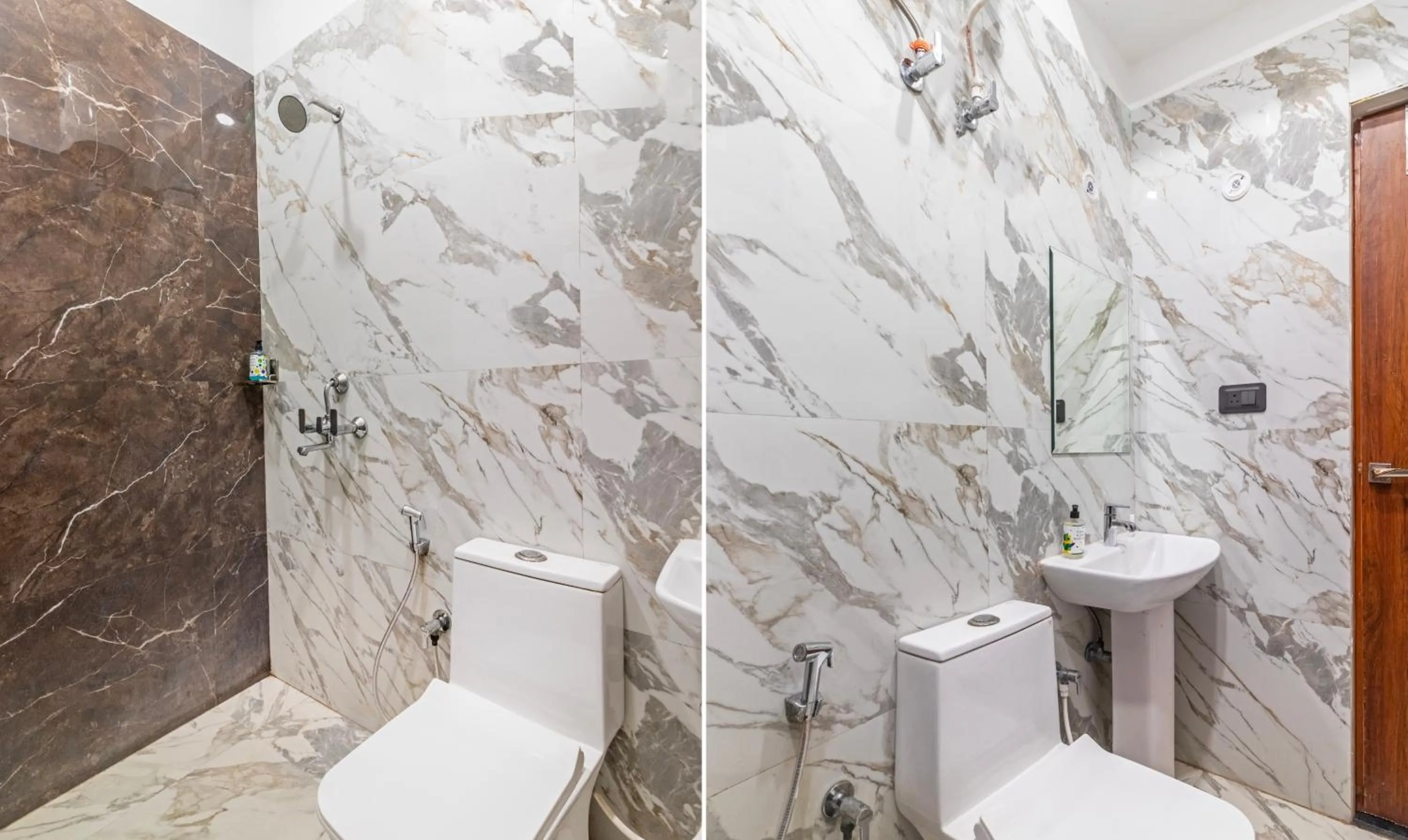 Bathroom in Treebo Brij Kaushal, Near Prem Mandir